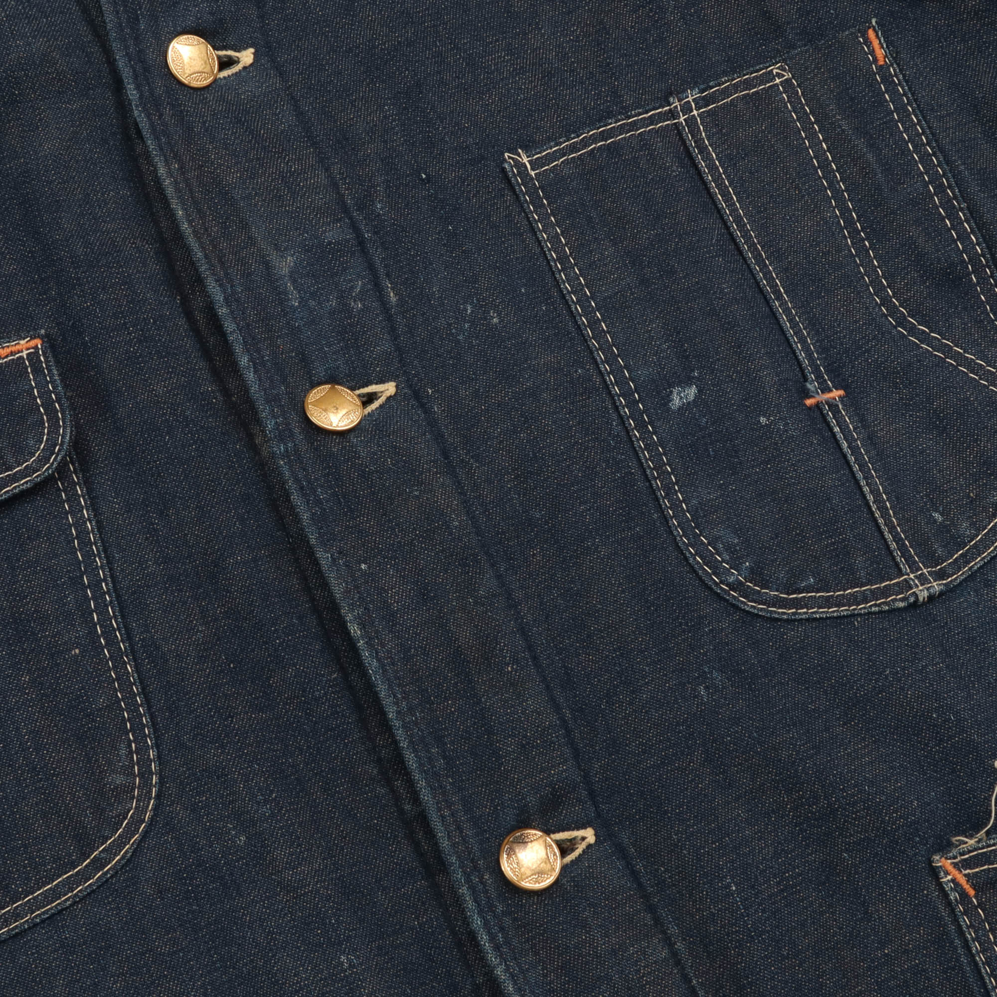1940s Blanket Lined Denim Chore Coat - Image 5