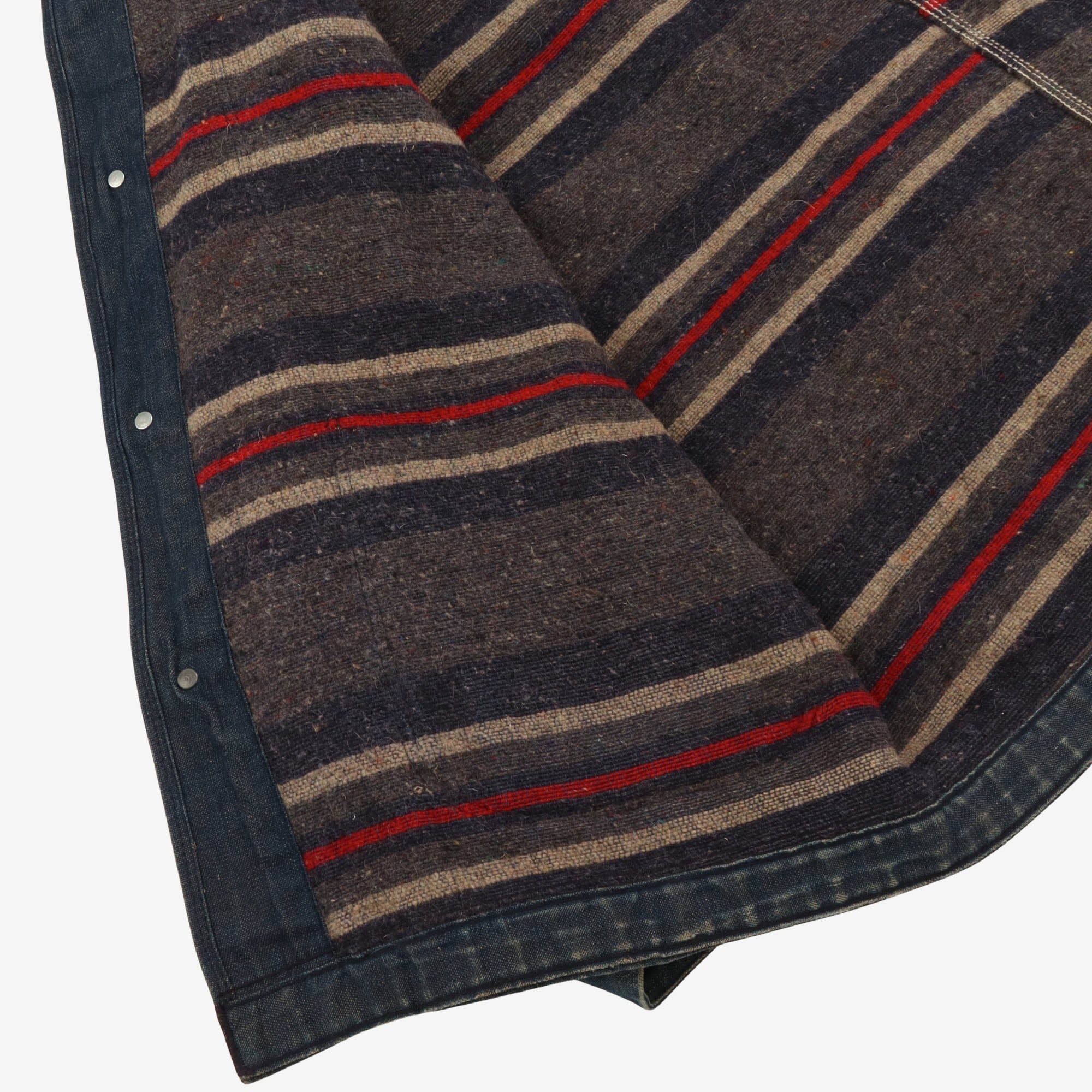 1940s Blanket Lined Denim Chore Coat - Image 6