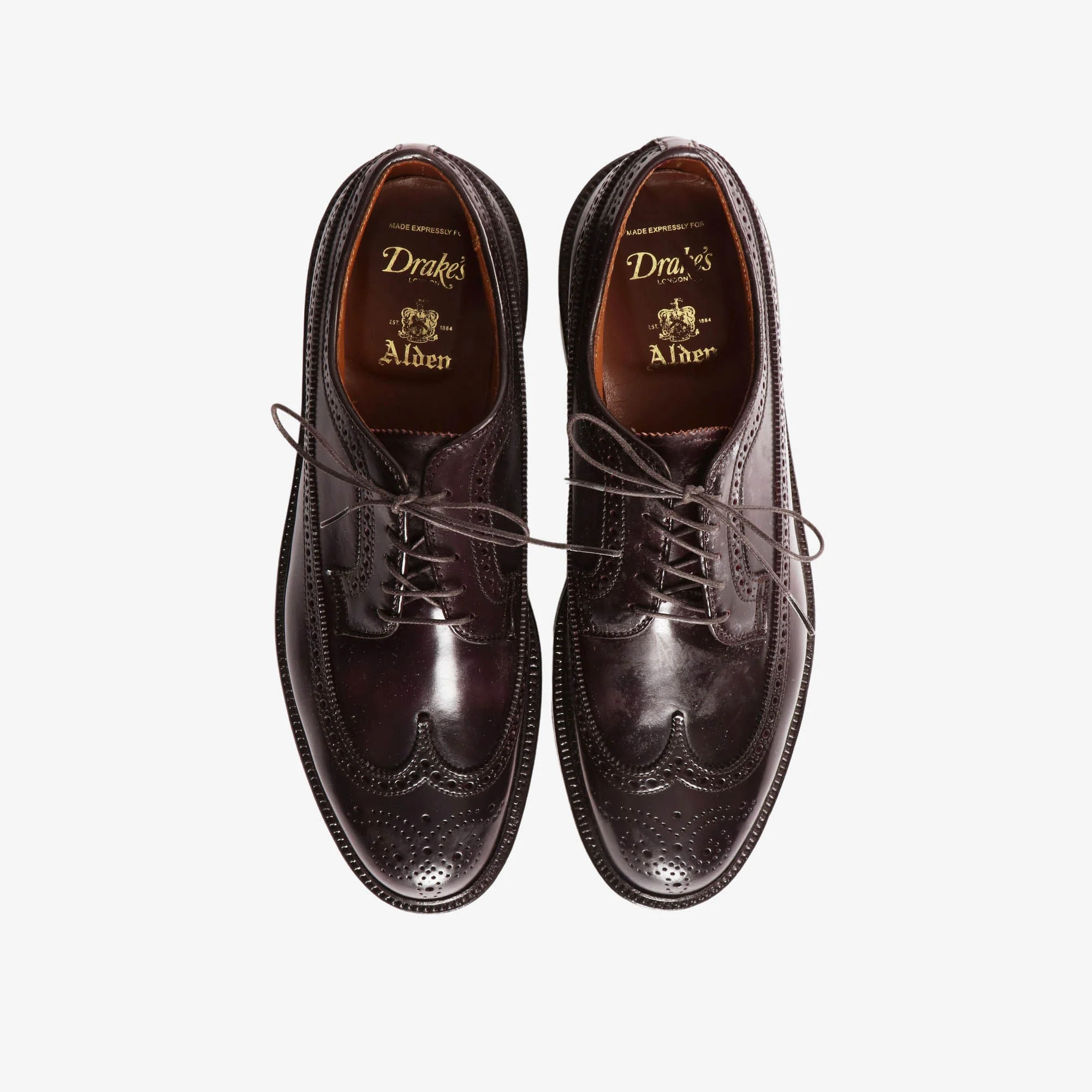 975 Cordovan Long Wing Blucher (Drake's) - Image 5