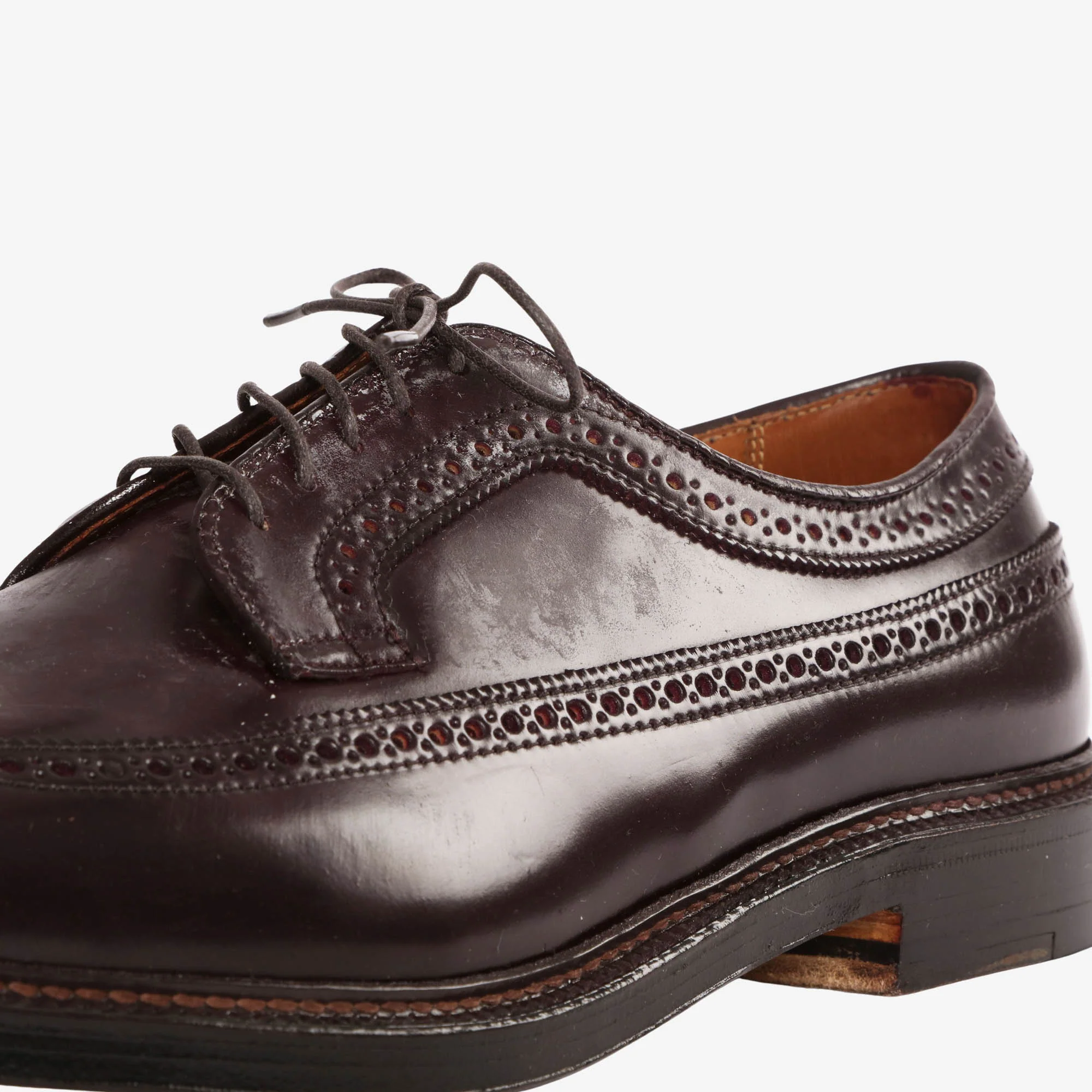 975 Cordovan Long Wing Blucher (Drake's) - Image 6