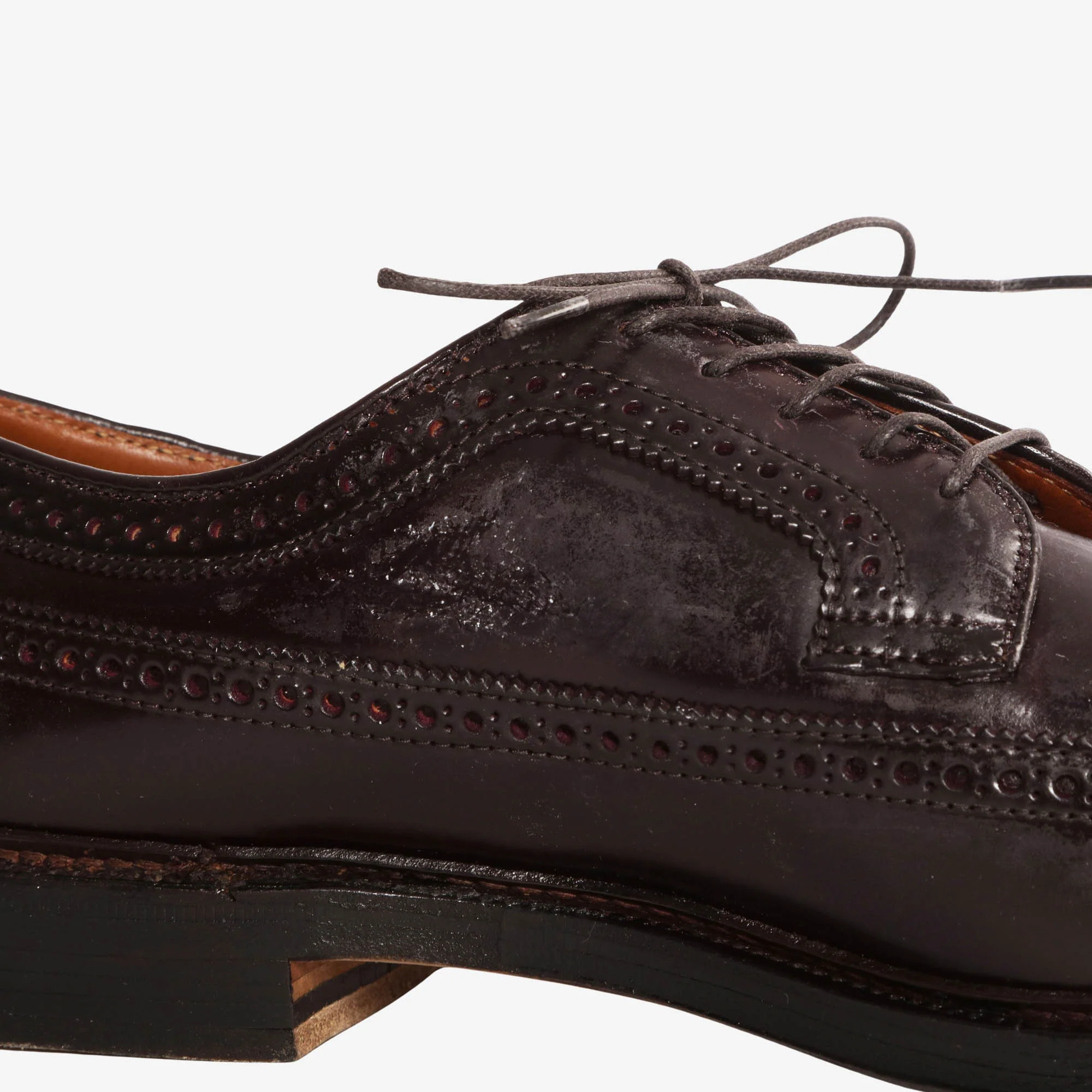 975 Cordovan Long Wing Blucher (Drake's) - Image 7