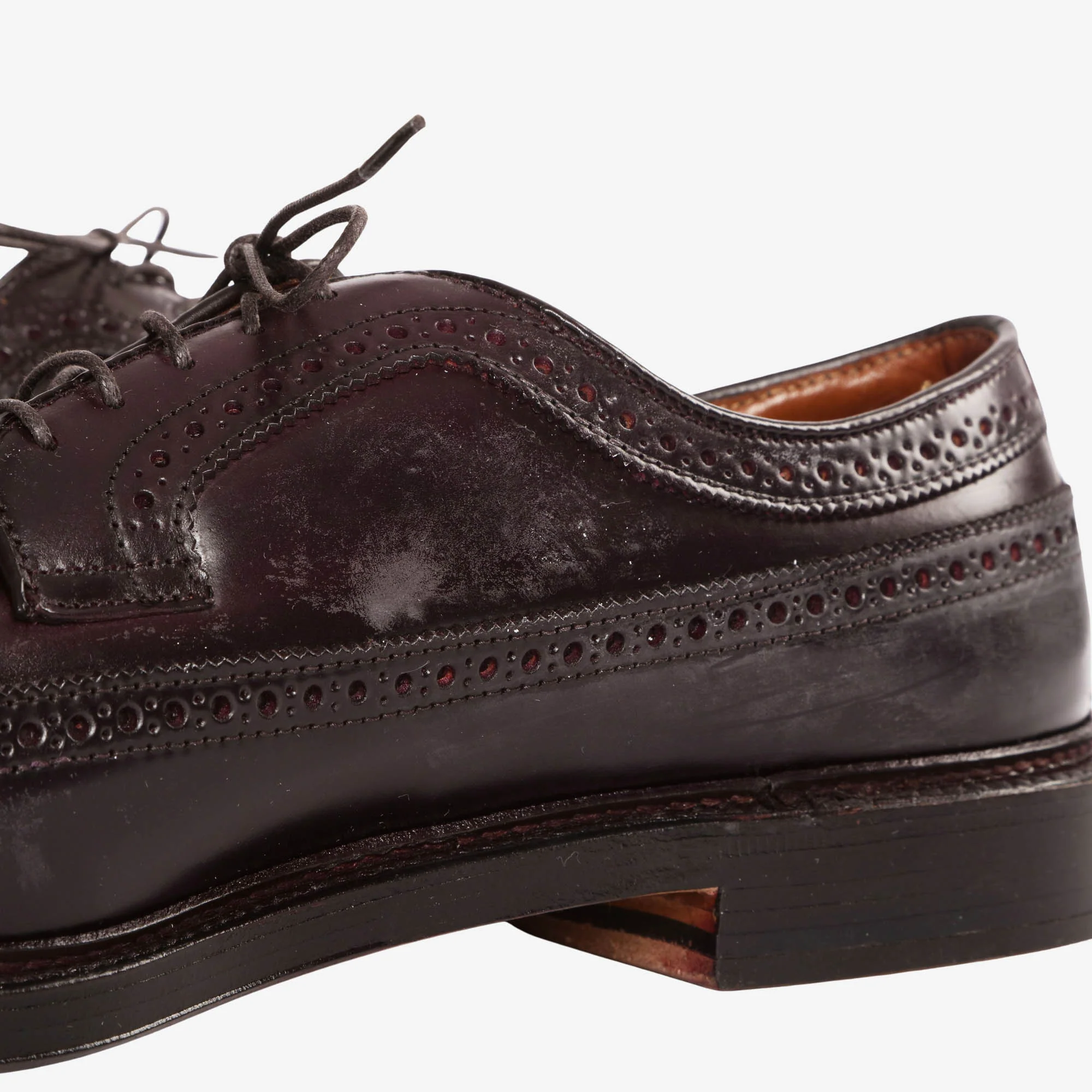 975 Cordovan Long Wing Blucher (Drake's) - Image 8