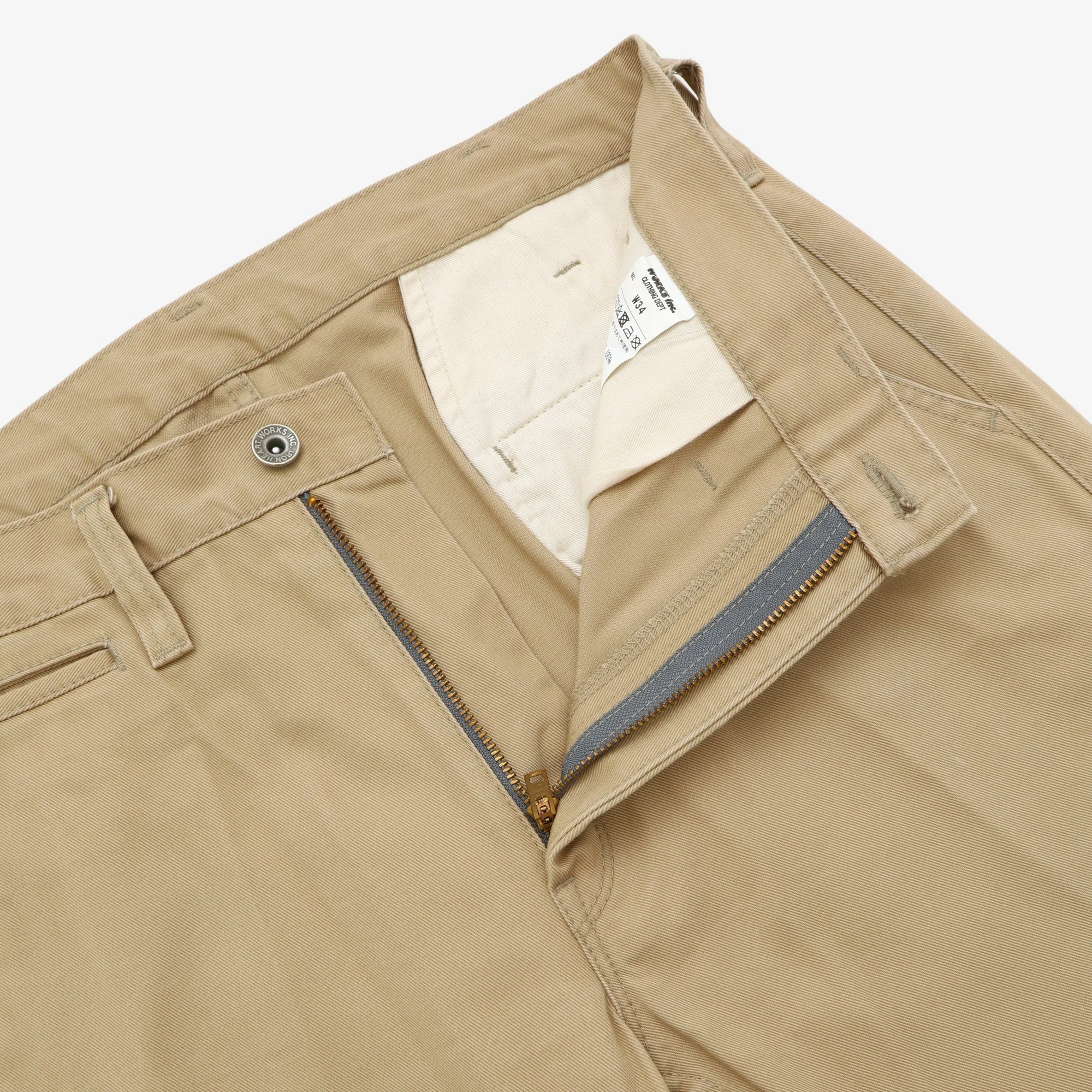 9oz Mercerised Selvedge Relaxed Taper Chinos (33W X 32.5L) - Image 3
