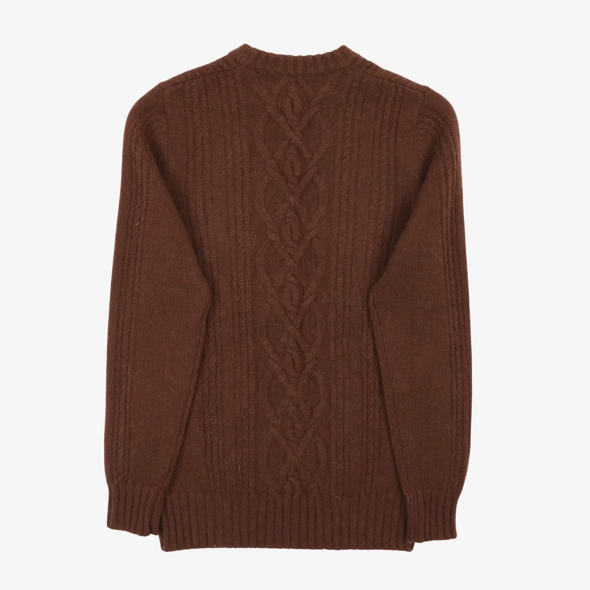 Alpaca Cable Knit Sweater - Image 2