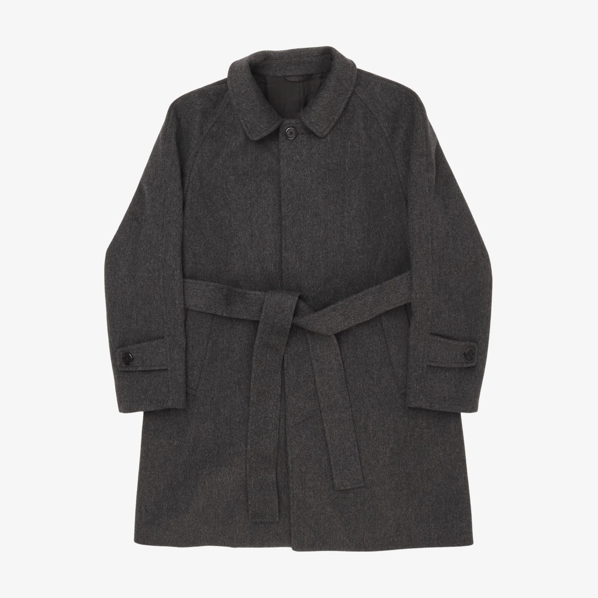 Belted Wool Overcoat
