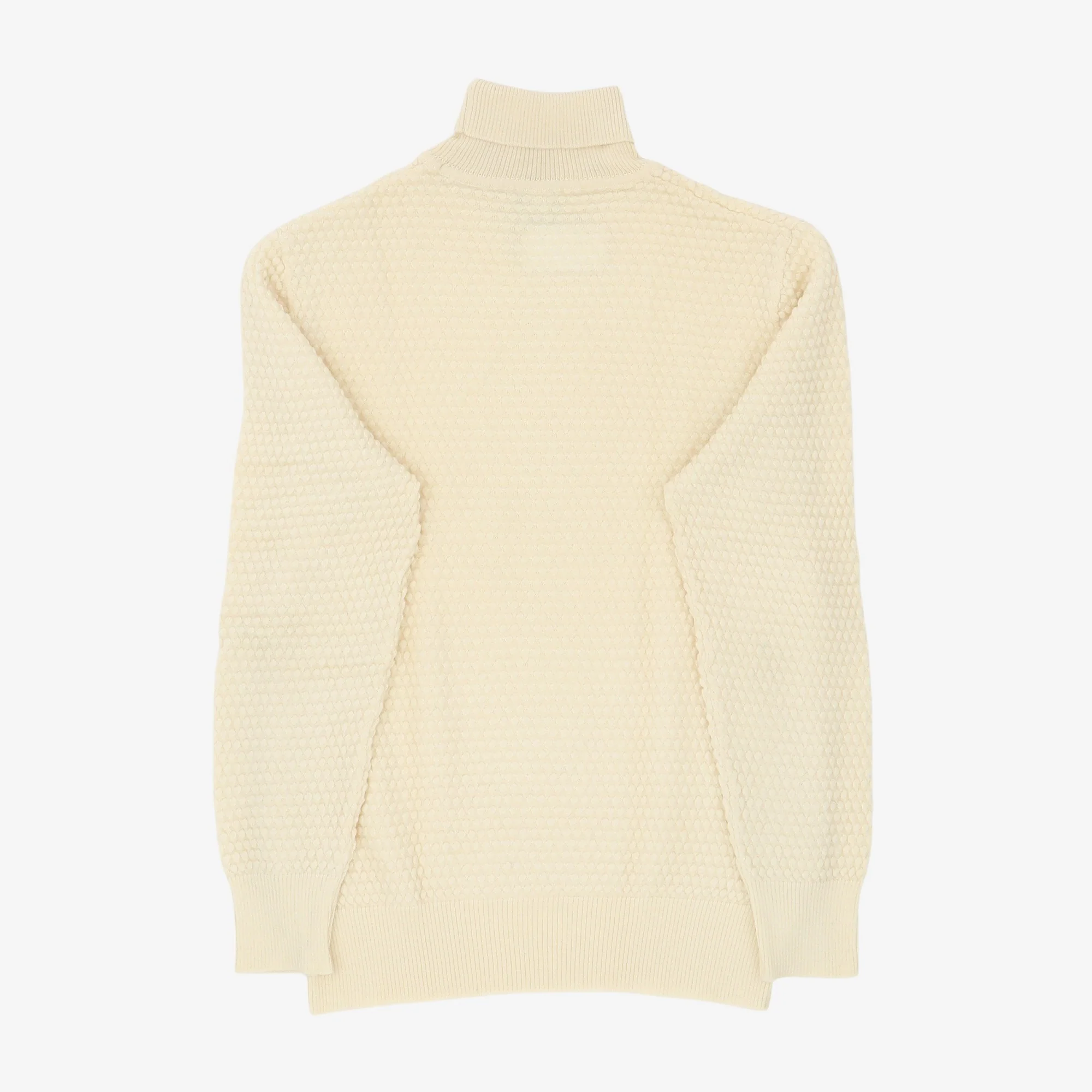 Bubble Knit Roll Neck Sweater - Image 2