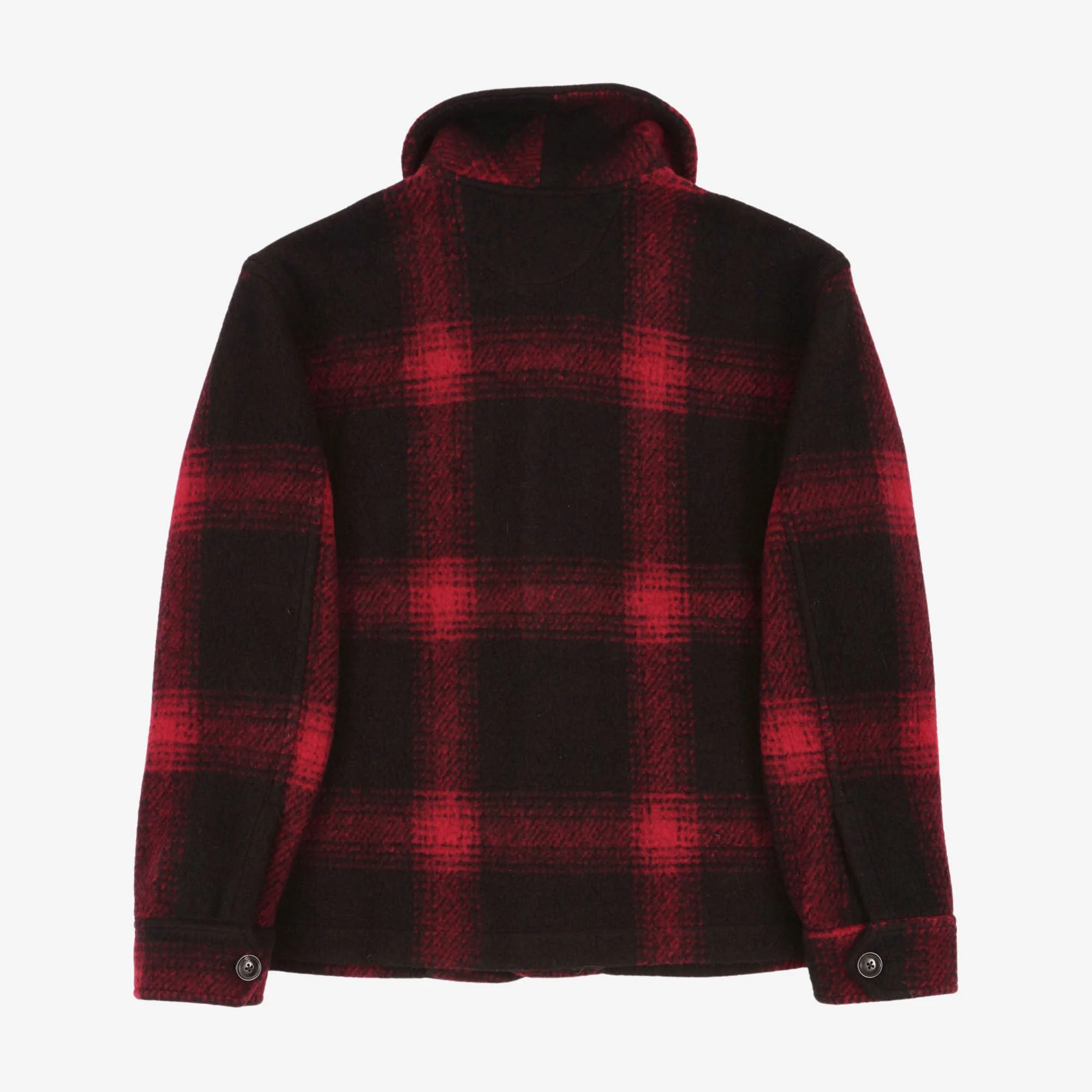 Buffalo Plaid Shawl Collar Jacket - Image 2