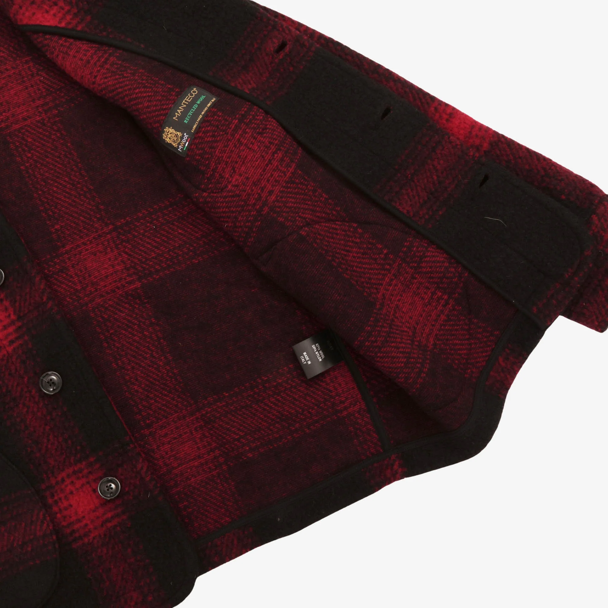 Buffalo Plaid Shawl Collar Jacket - Image 4