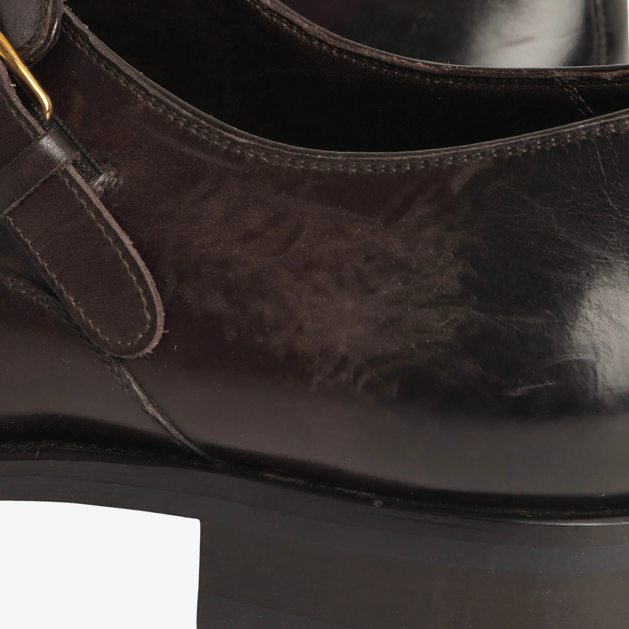 Burnished Leather Monk Straps + Trees - Image 7