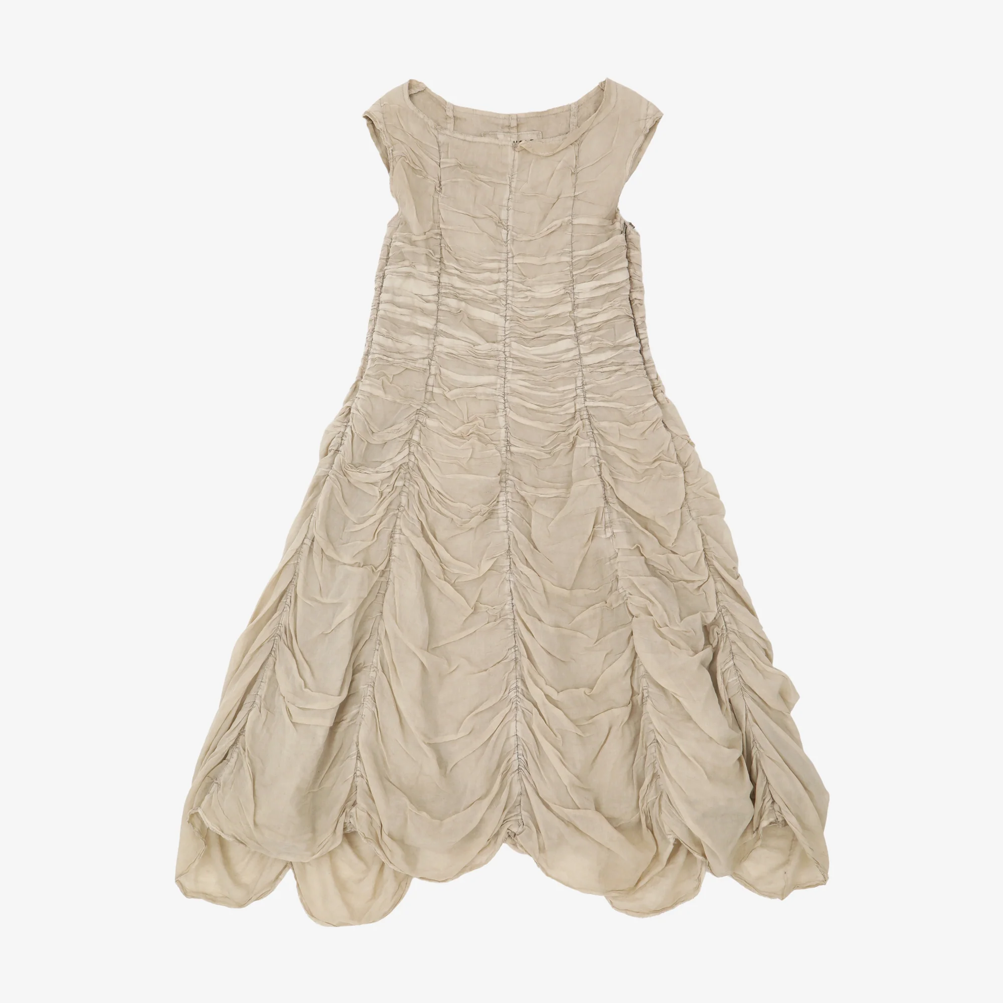 Carbon Layered Ruffle Dress