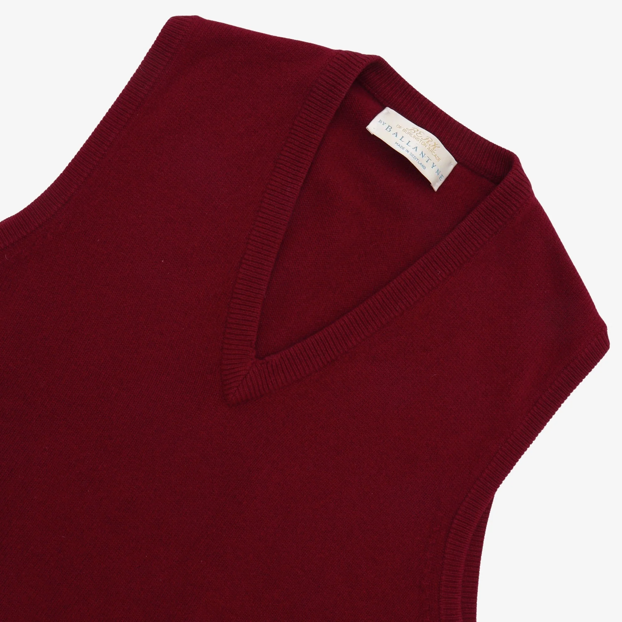 Cashmere V Neck Vest - Image 3