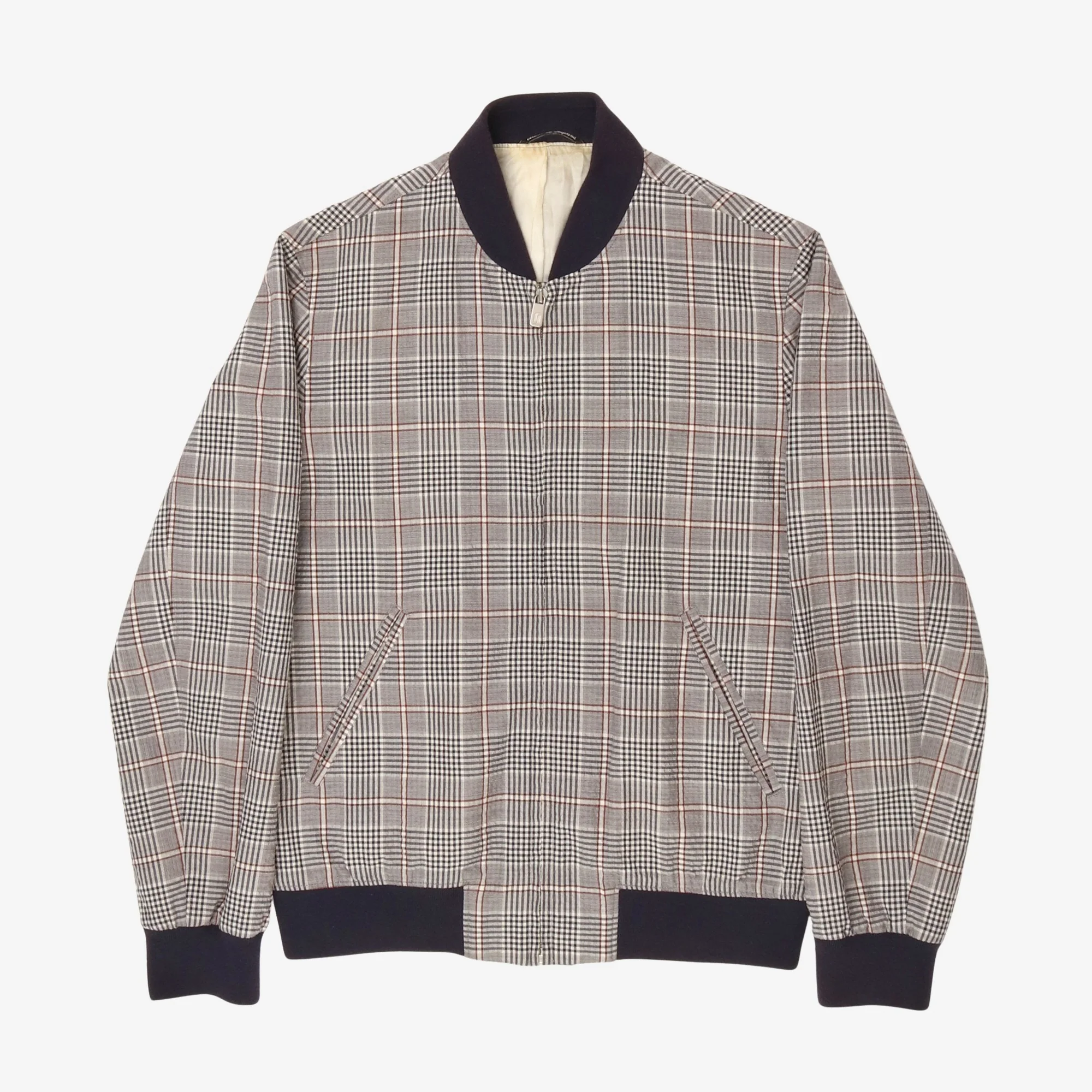 Check Bomber Jacket