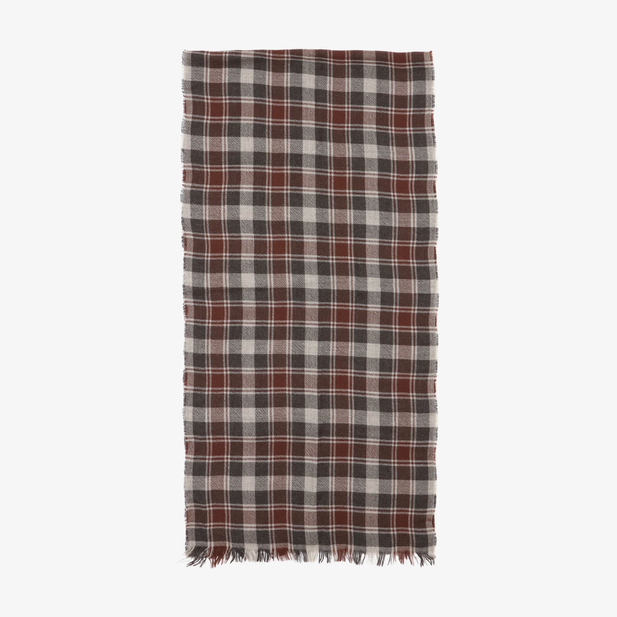 Check Cashmere Scarf