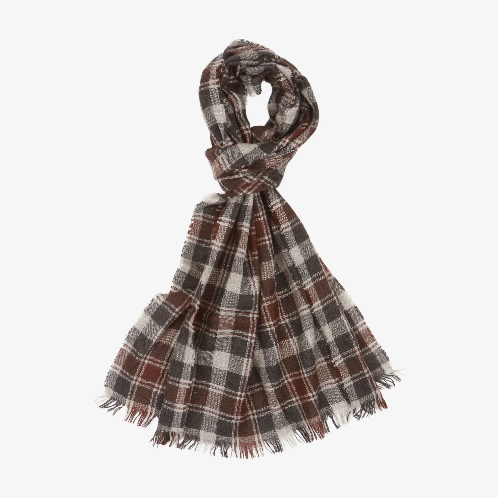Check Cashmere Scarf - Image 2