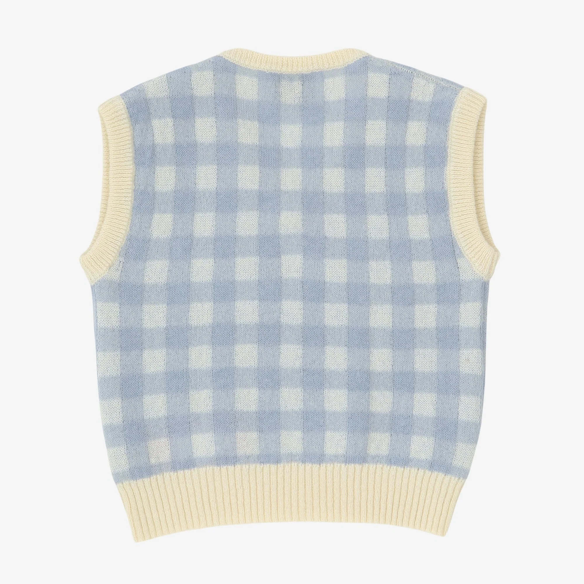 Check Sweater Vest - Image 2