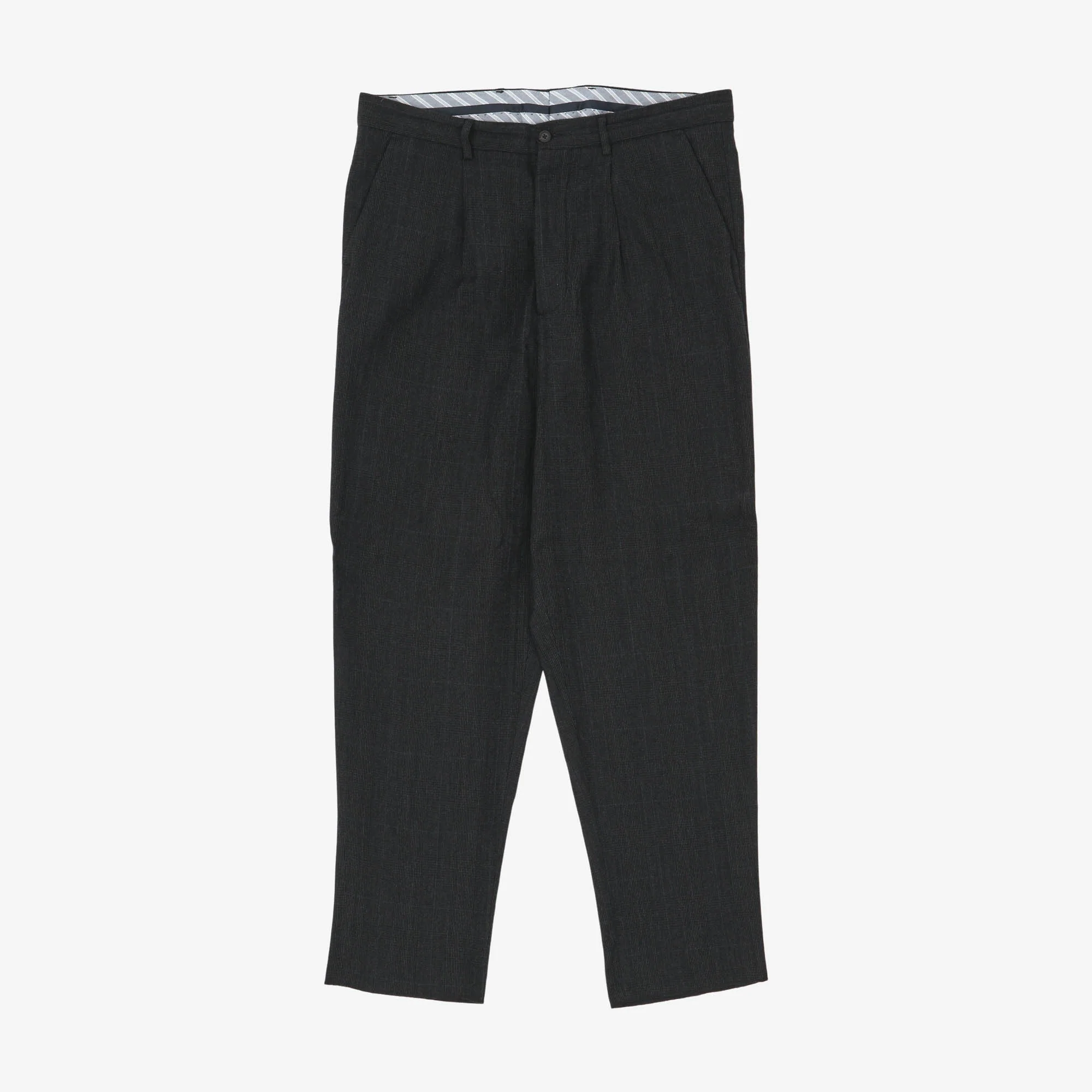 Check Wool Linen Blend Pant (36W X 30L)