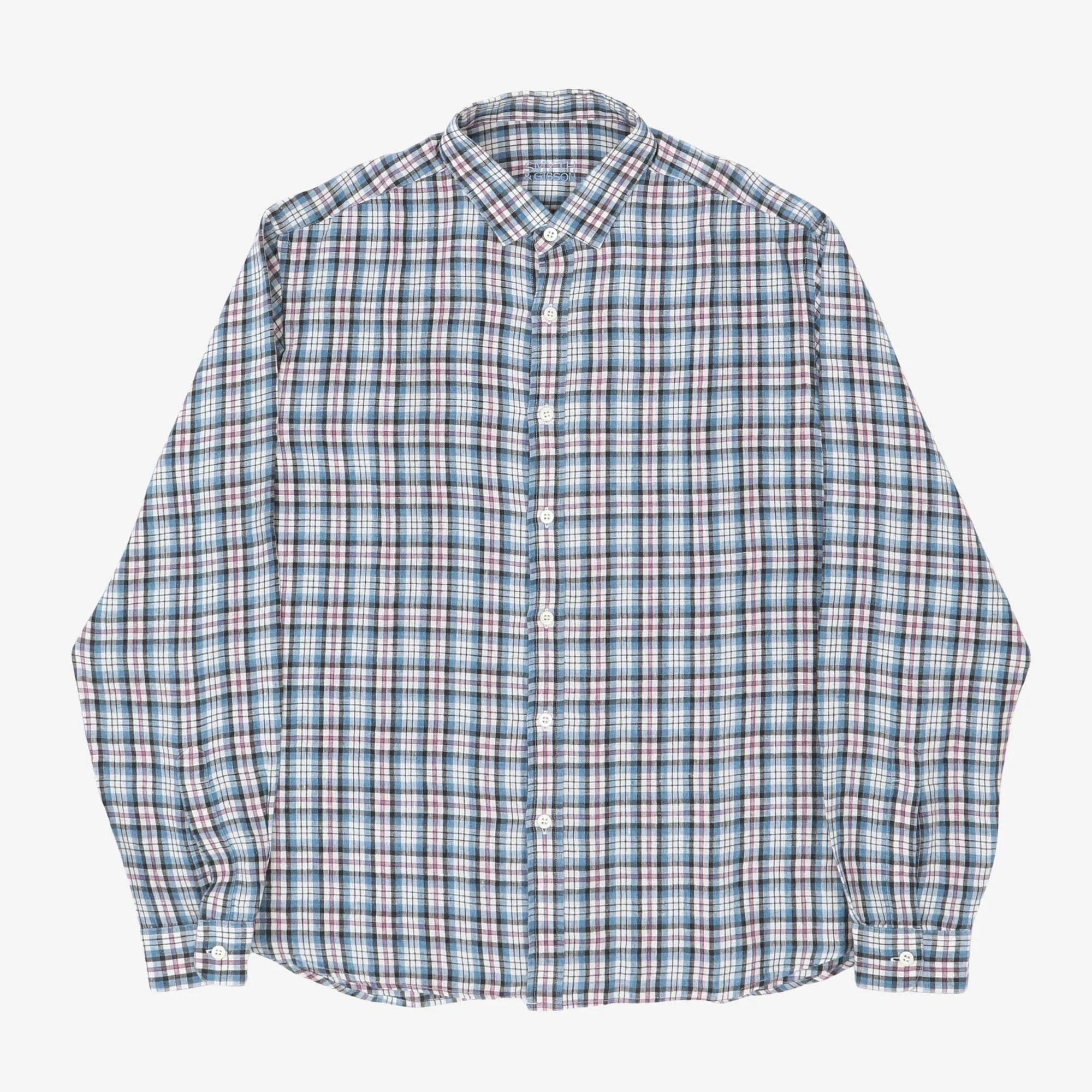 JS Checked Linen Shirt