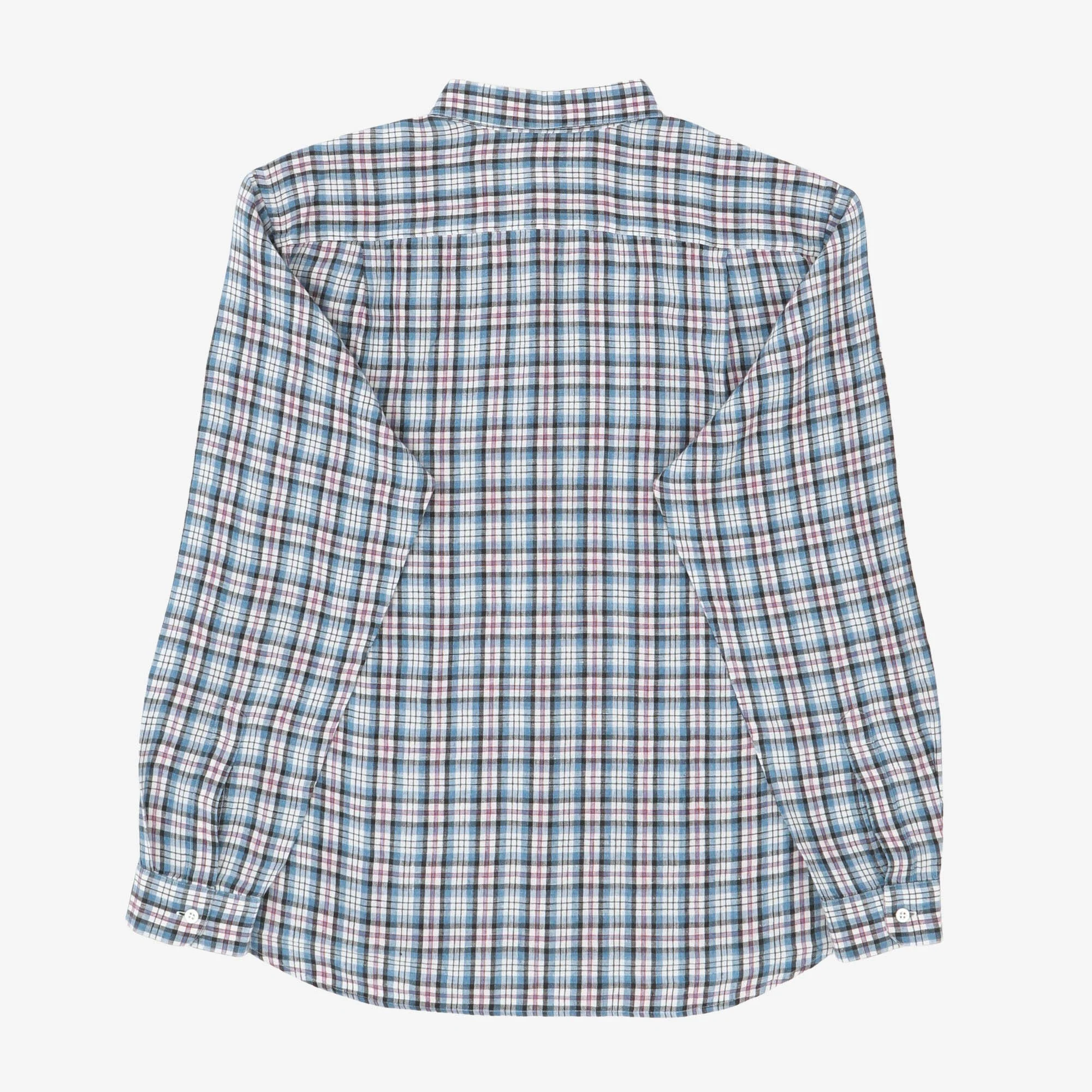 JS Checked Linen Shirt - Image 2