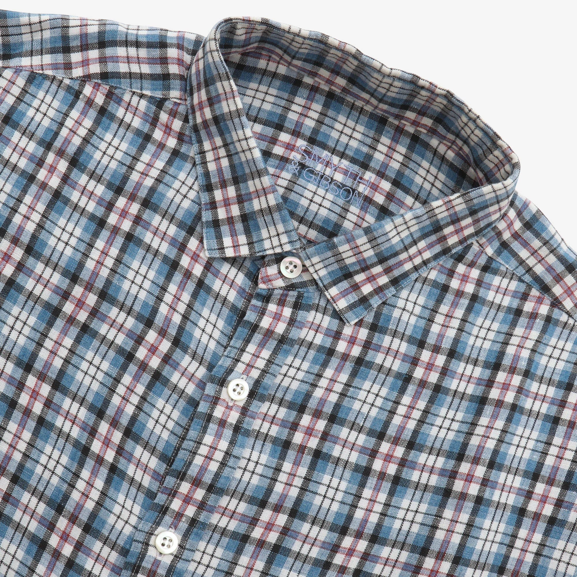JS Checked Linen Shirt - Image 3