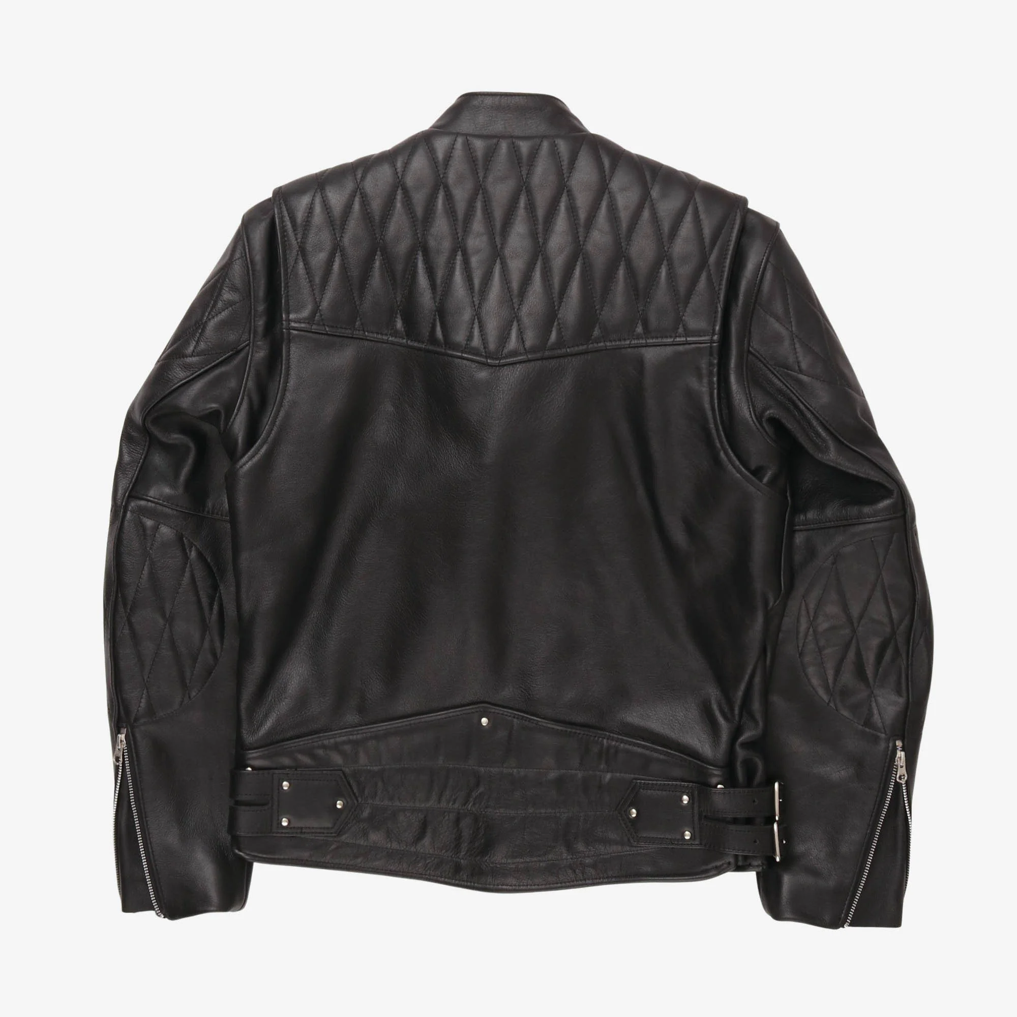 Chopper Leather Motorcycle Jacket - Image 2
