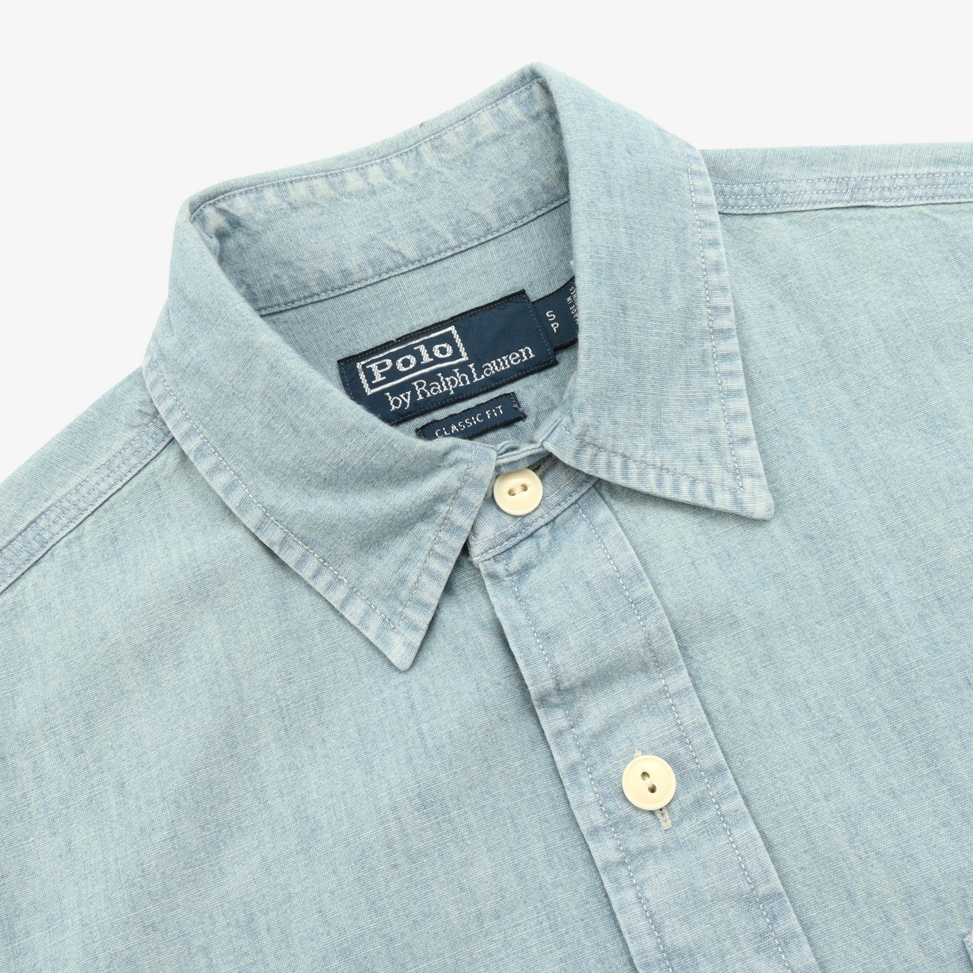 Classic Fit Chambray Shirt - Image 3