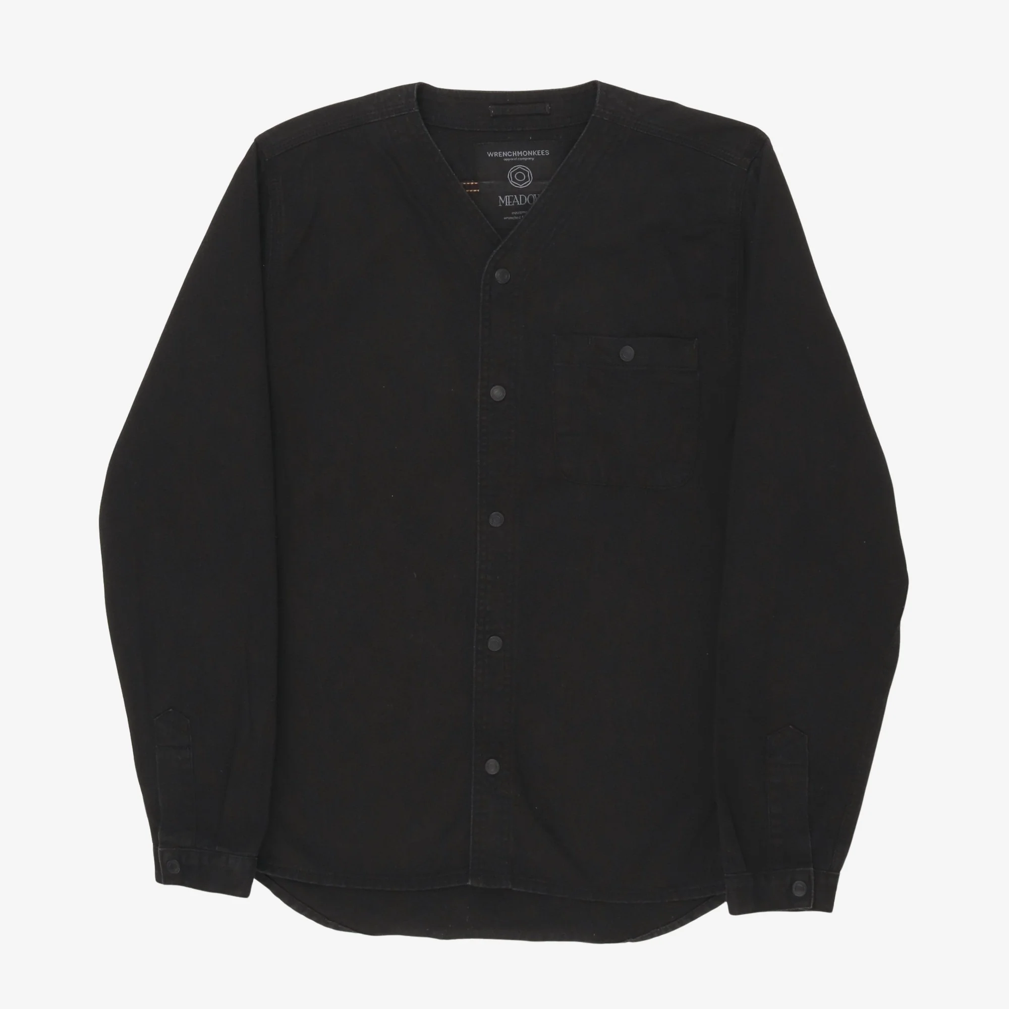 Collarless Work Shirt
