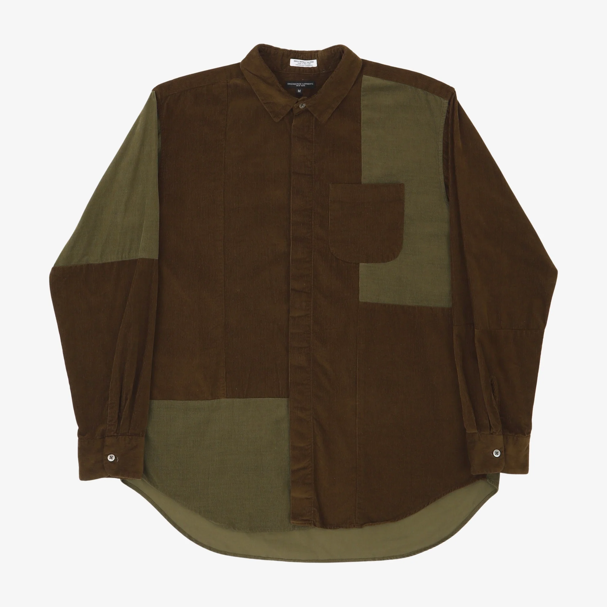 Cord Patchwork Shirt