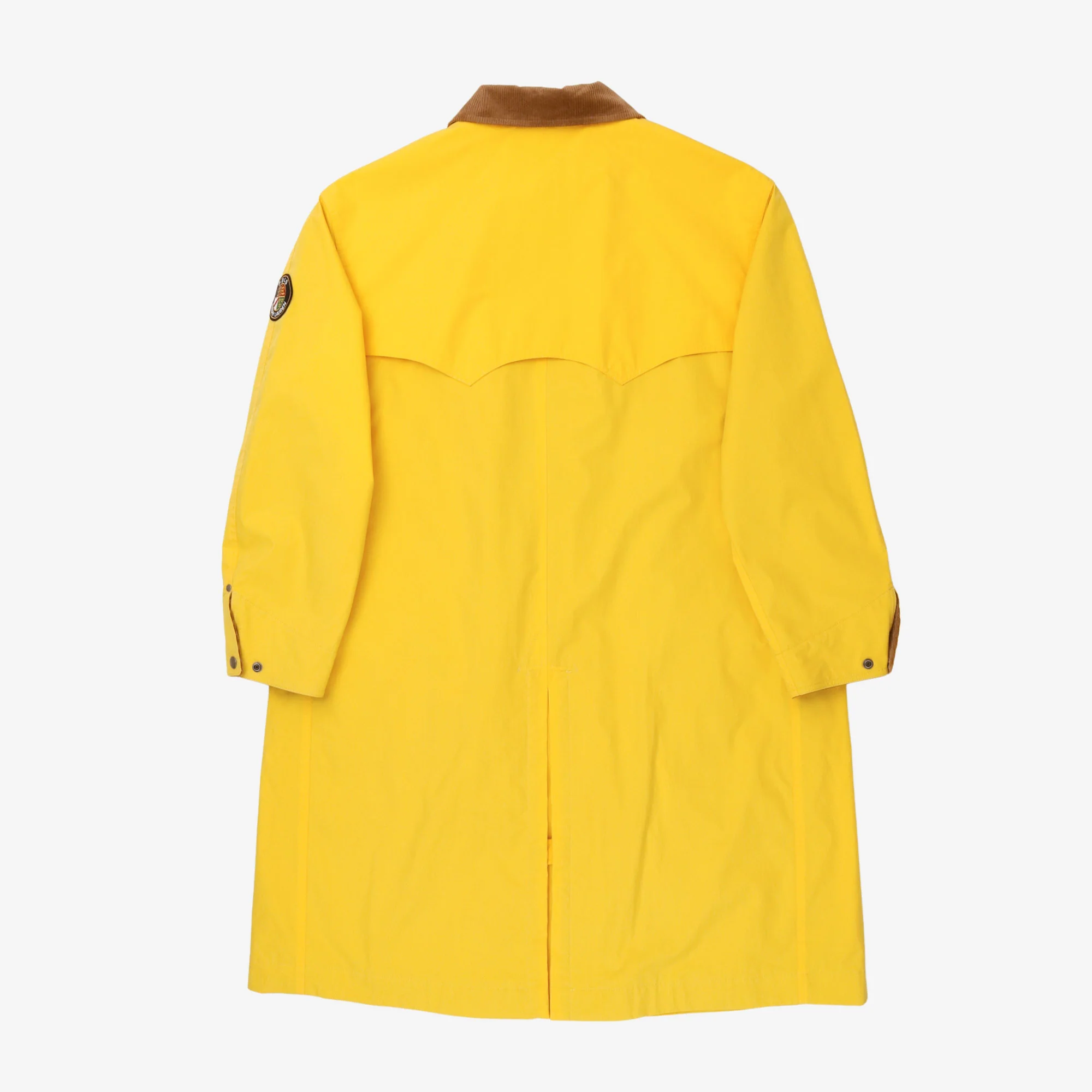 Corduroy Collar Twill Coat - Image 2