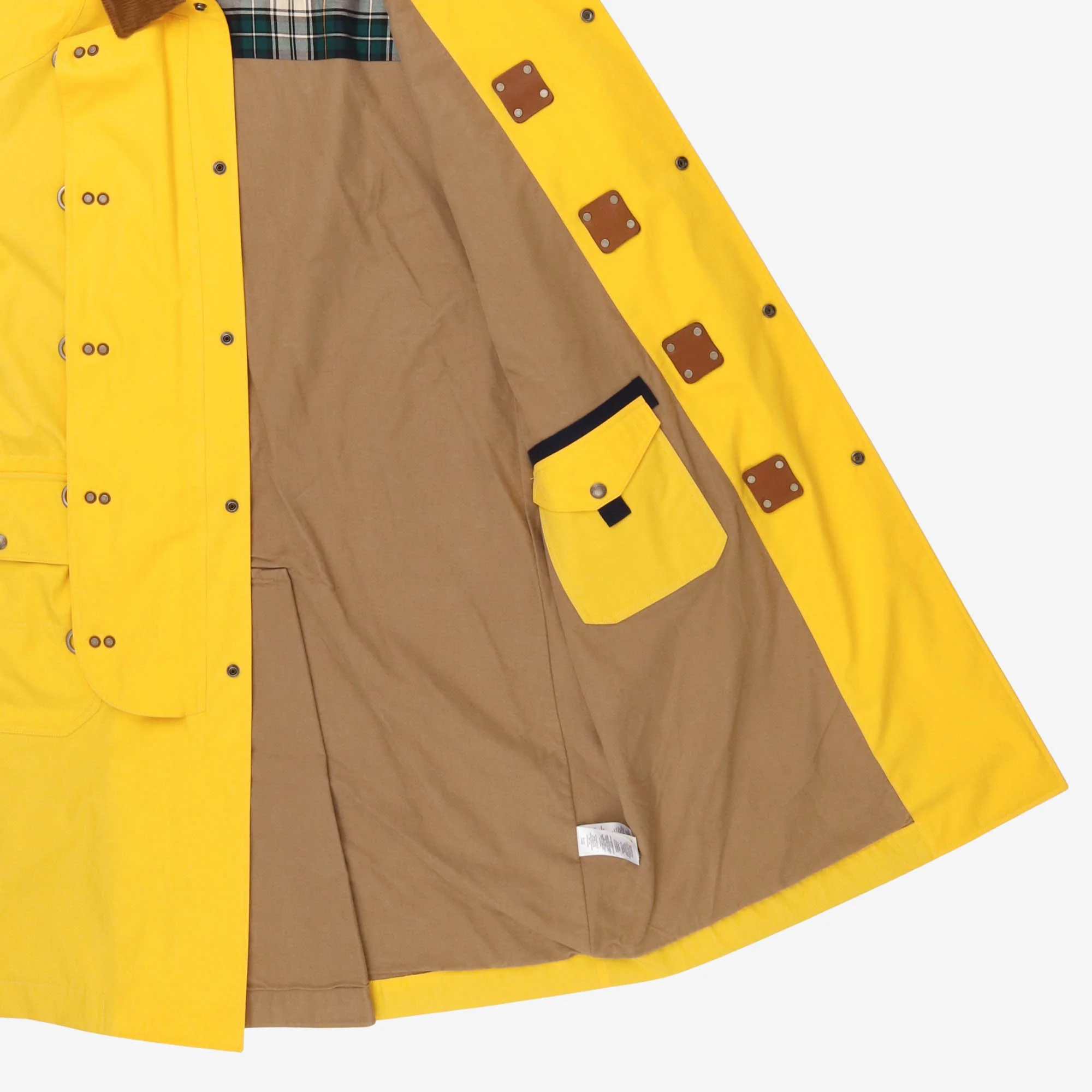 Corduroy Collar Twill Coat - Image 4