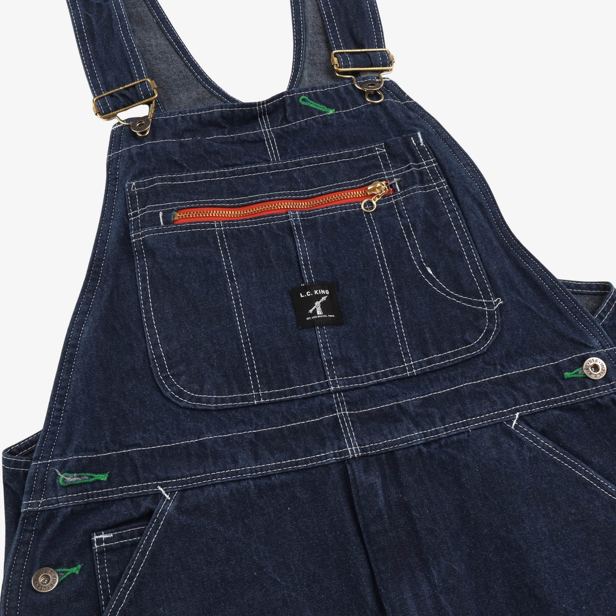 Denim High Back Overalls - Image 3