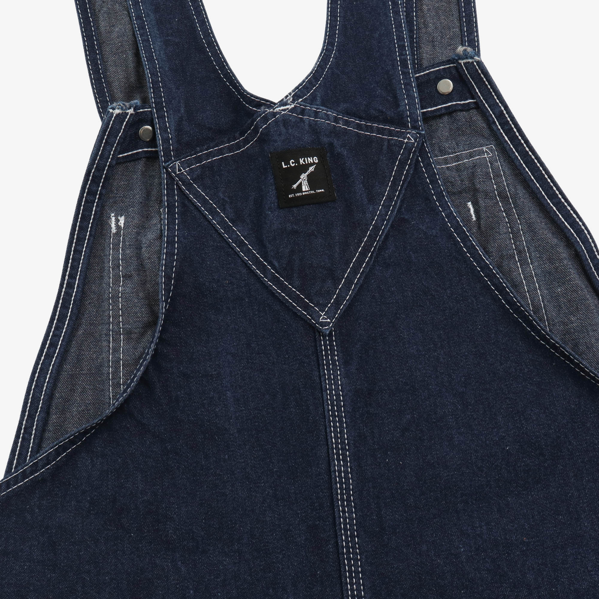 Denim High Back Overalls - Image 4