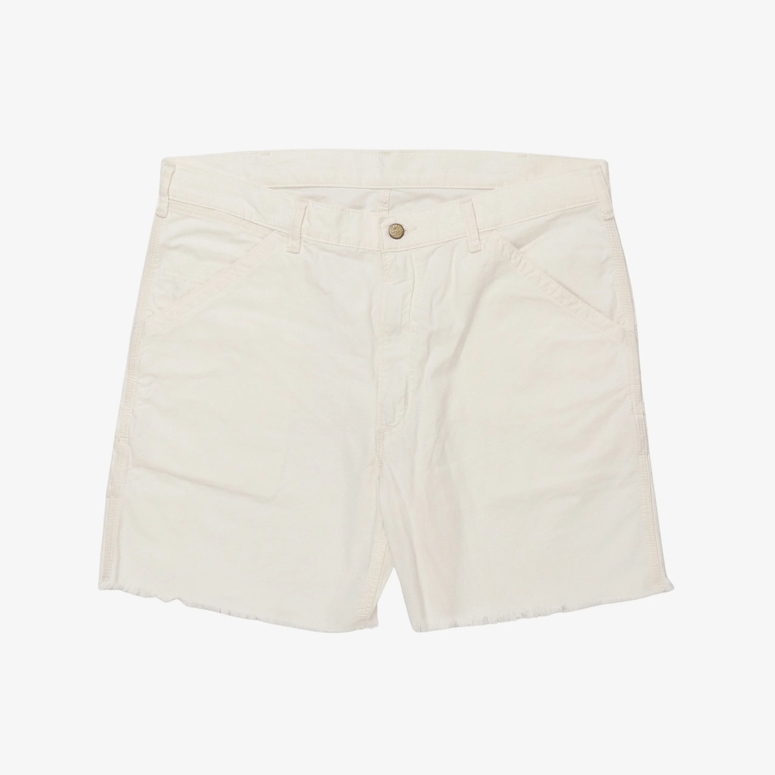 Distressed Garment Dyed Denim Shorts