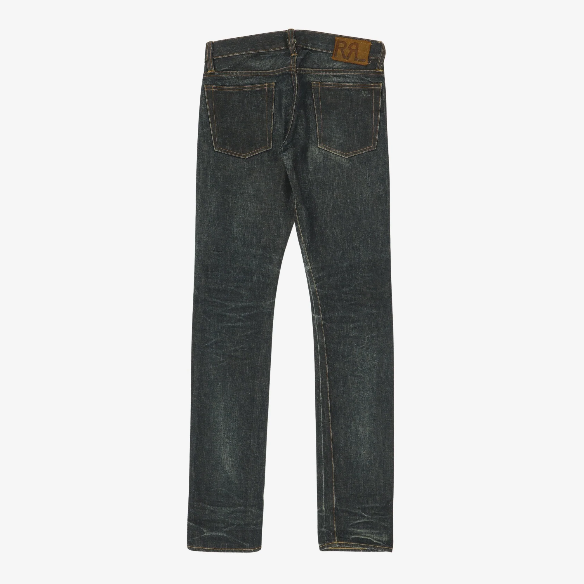 Distressed Skinny Selvedge Denim (30W X 35L) - Image 2
