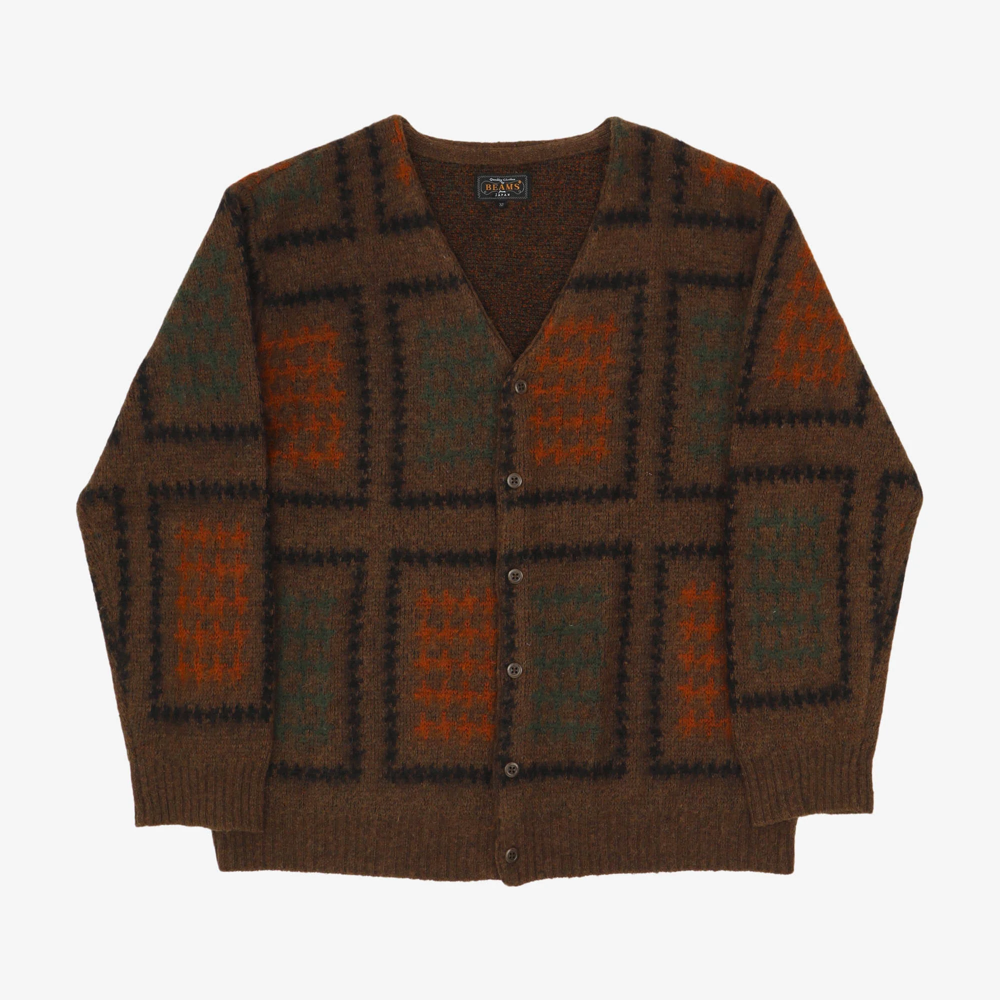 Double Jacquard Cardigan