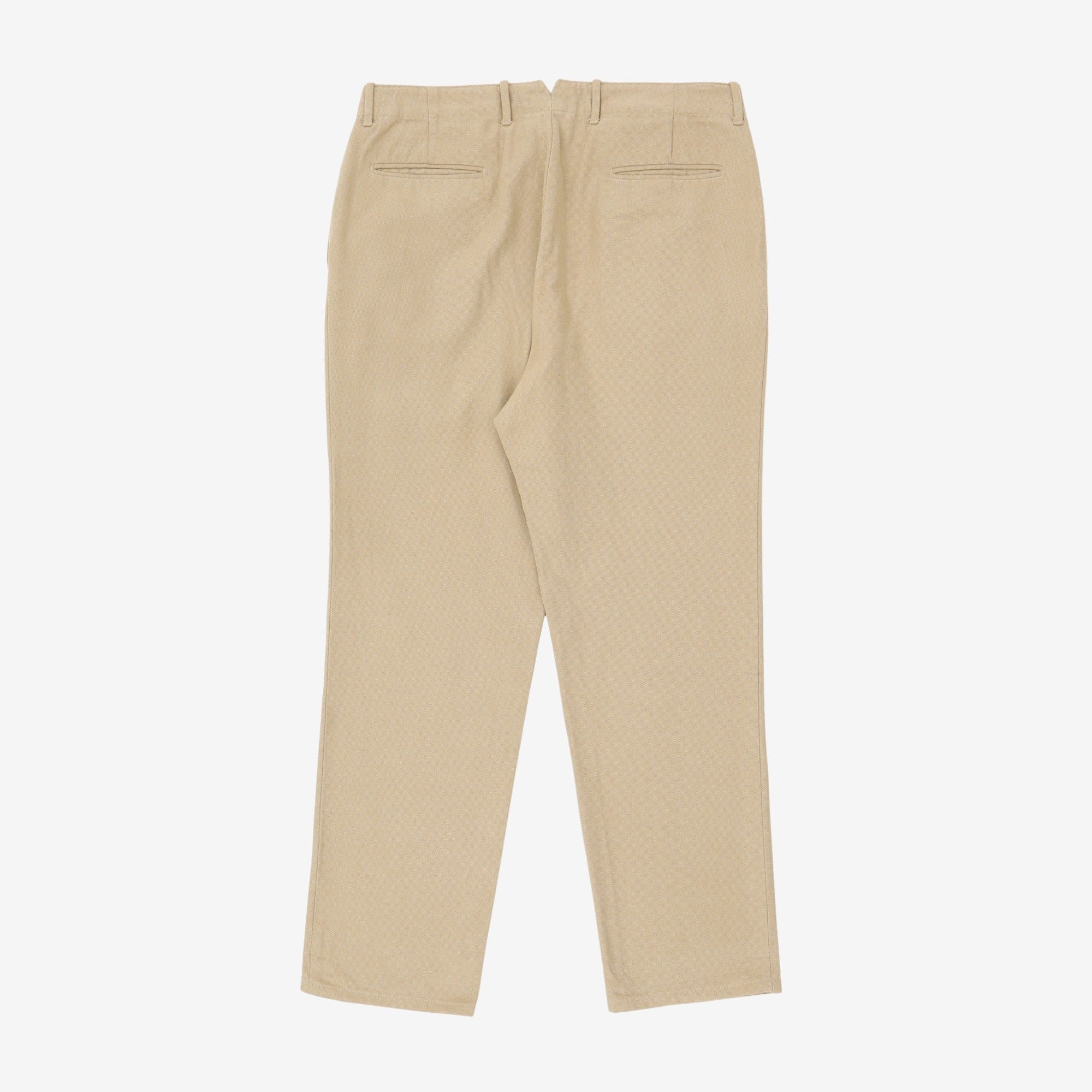 Duck Canvas Pleated Trousers - Image 2