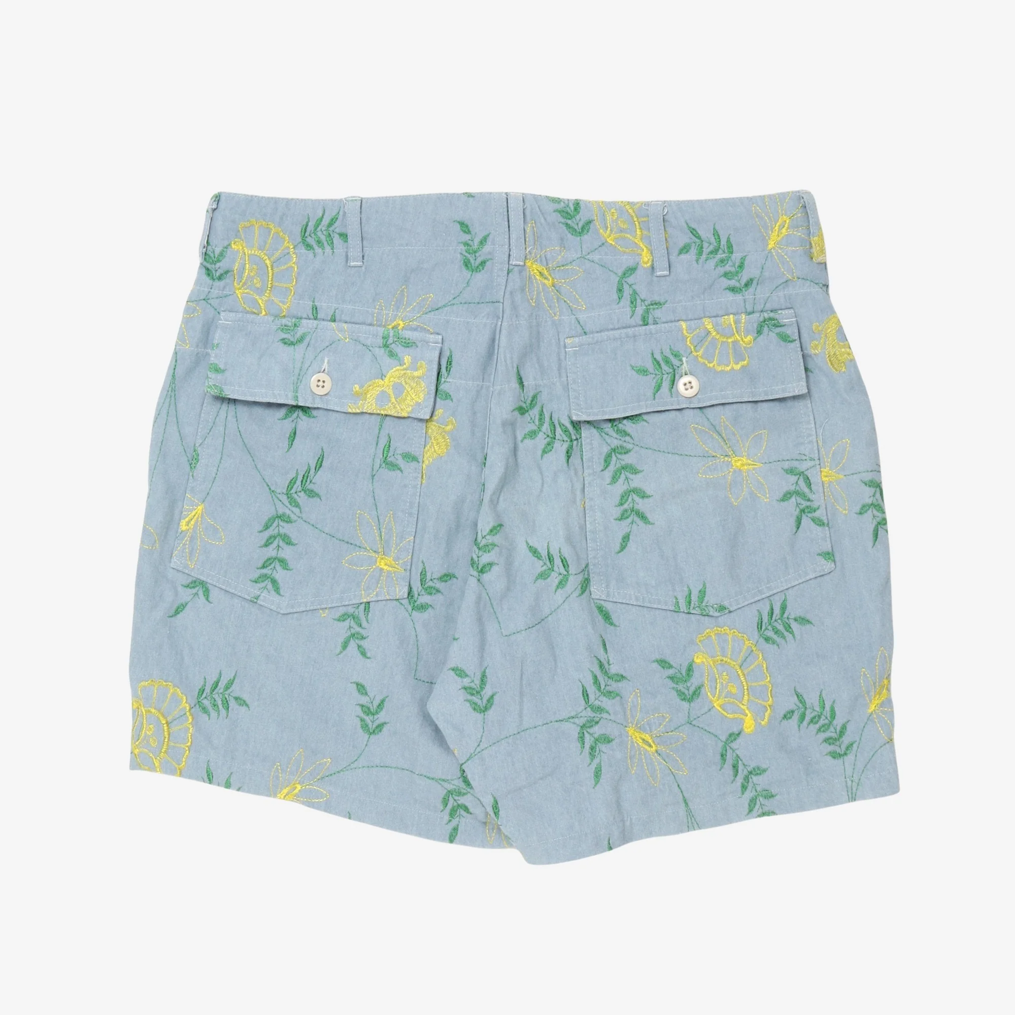 Embroidered Fatigue Shorts - Image 2