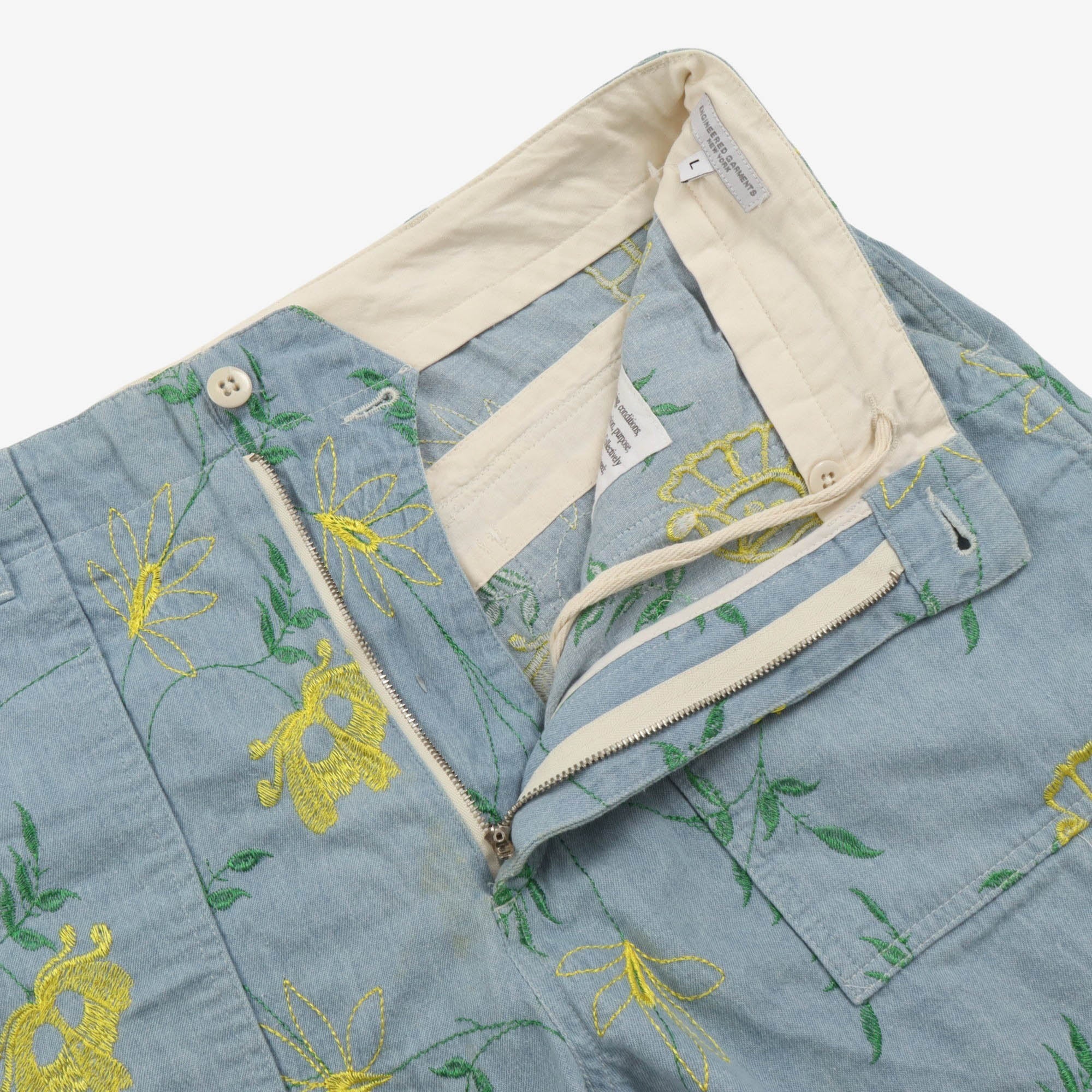 Embroidered Fatigue Shorts - Image 4