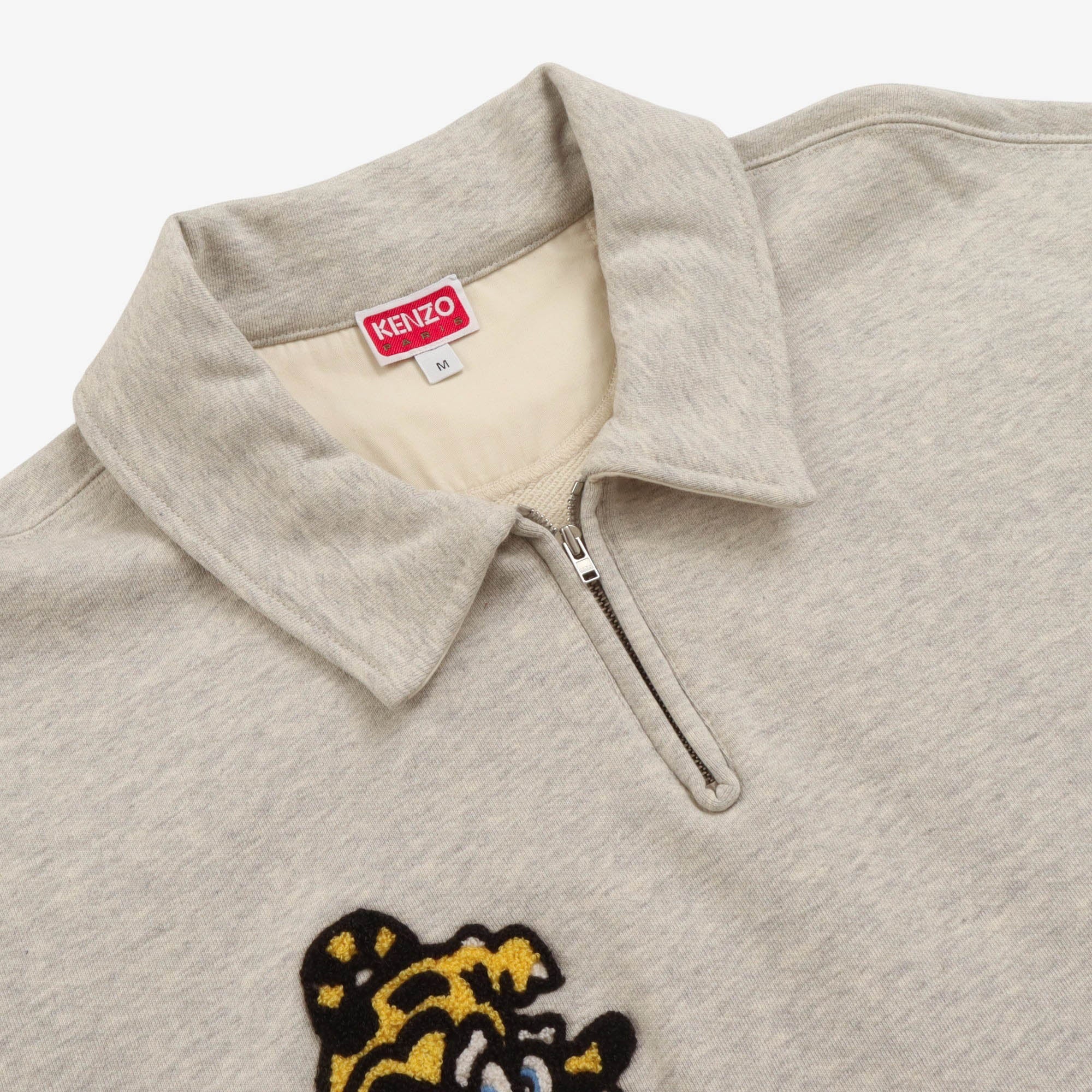 Embroidered Half Zip Sweatshirt - Image 3