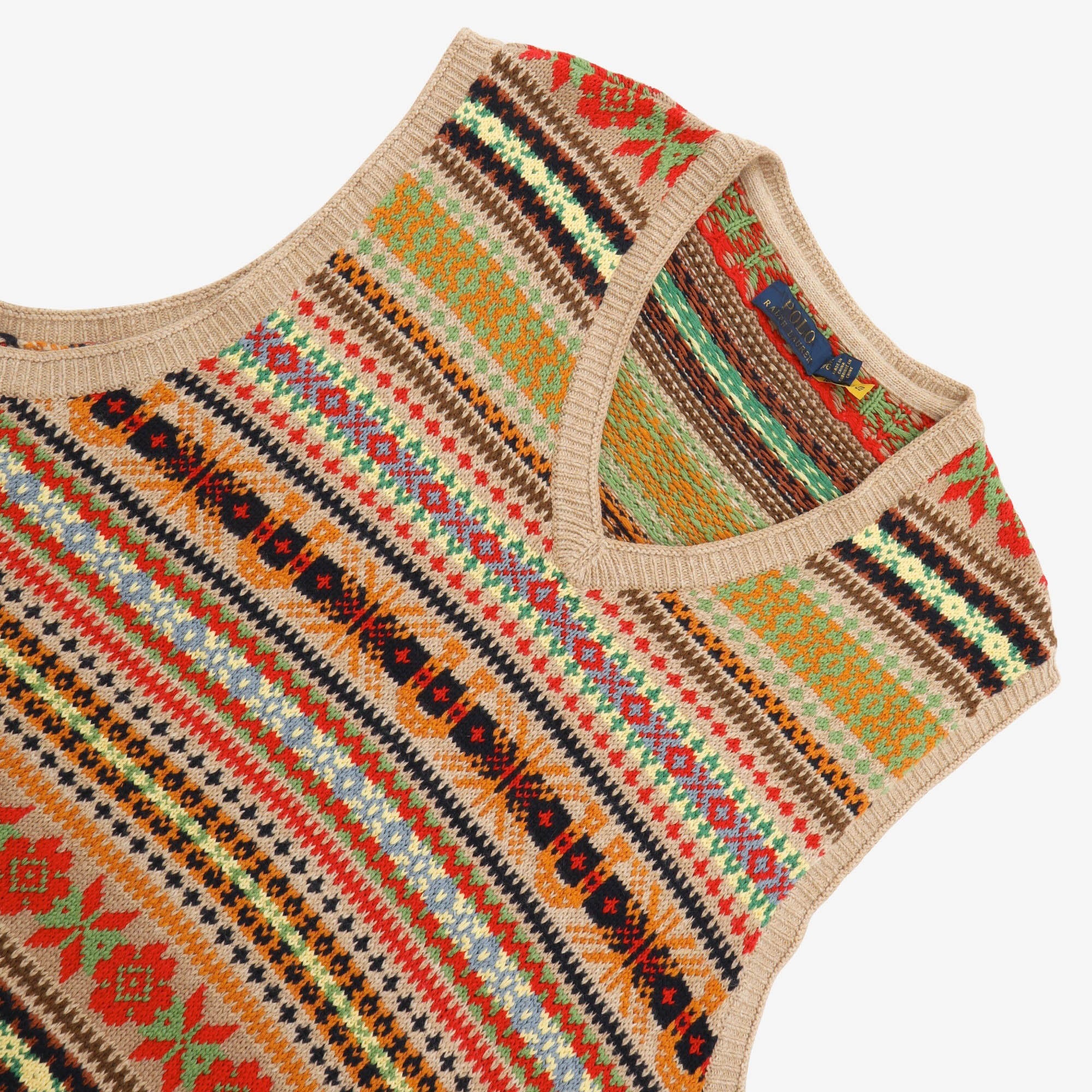 Fair Isle Cashmere Blend Vest - Image 3