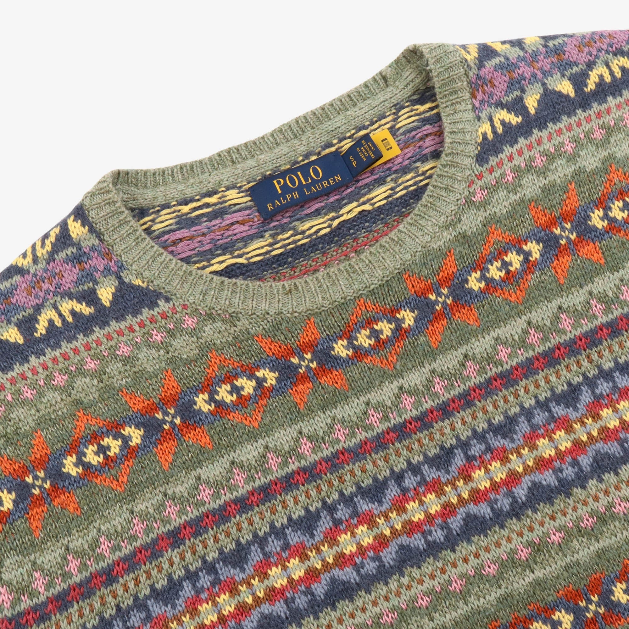 Fair Isle Linen Blend Sweater - Image 4