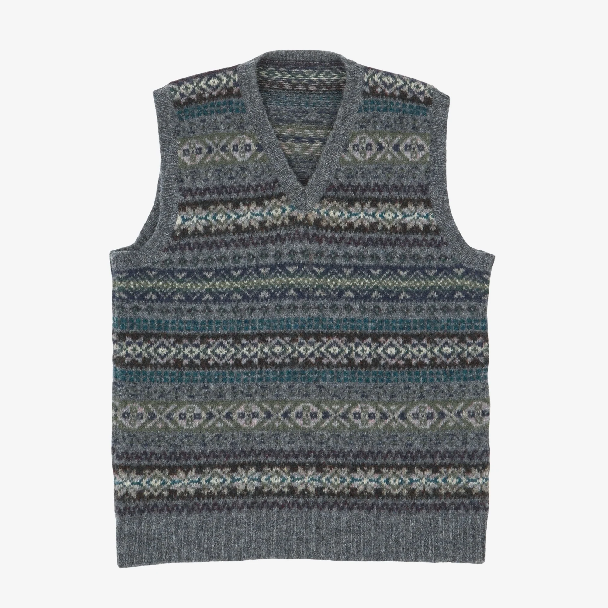 Fair Isle Wool Sweater Vest