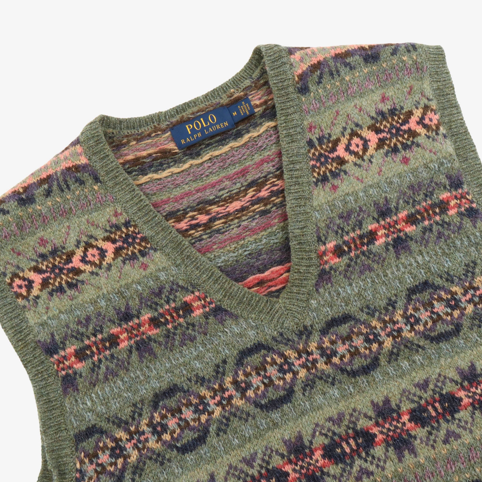 Fair Isle Wool Sweater Vest - Image 3