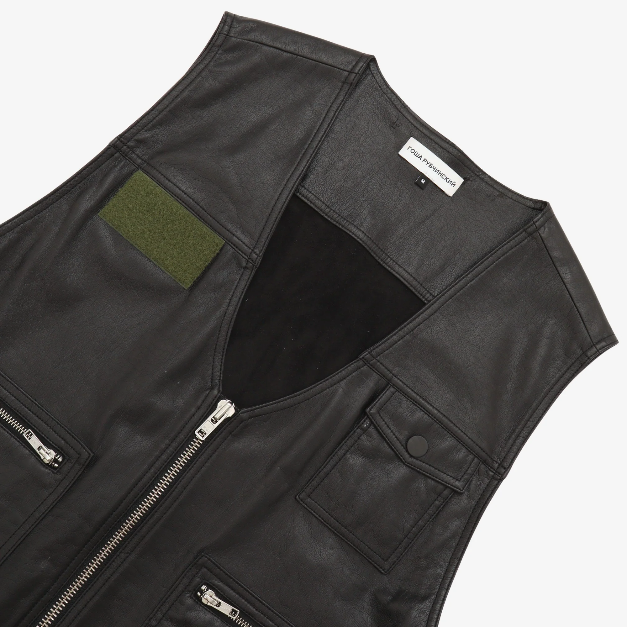 Faux Leather Utility Vest - Image 3