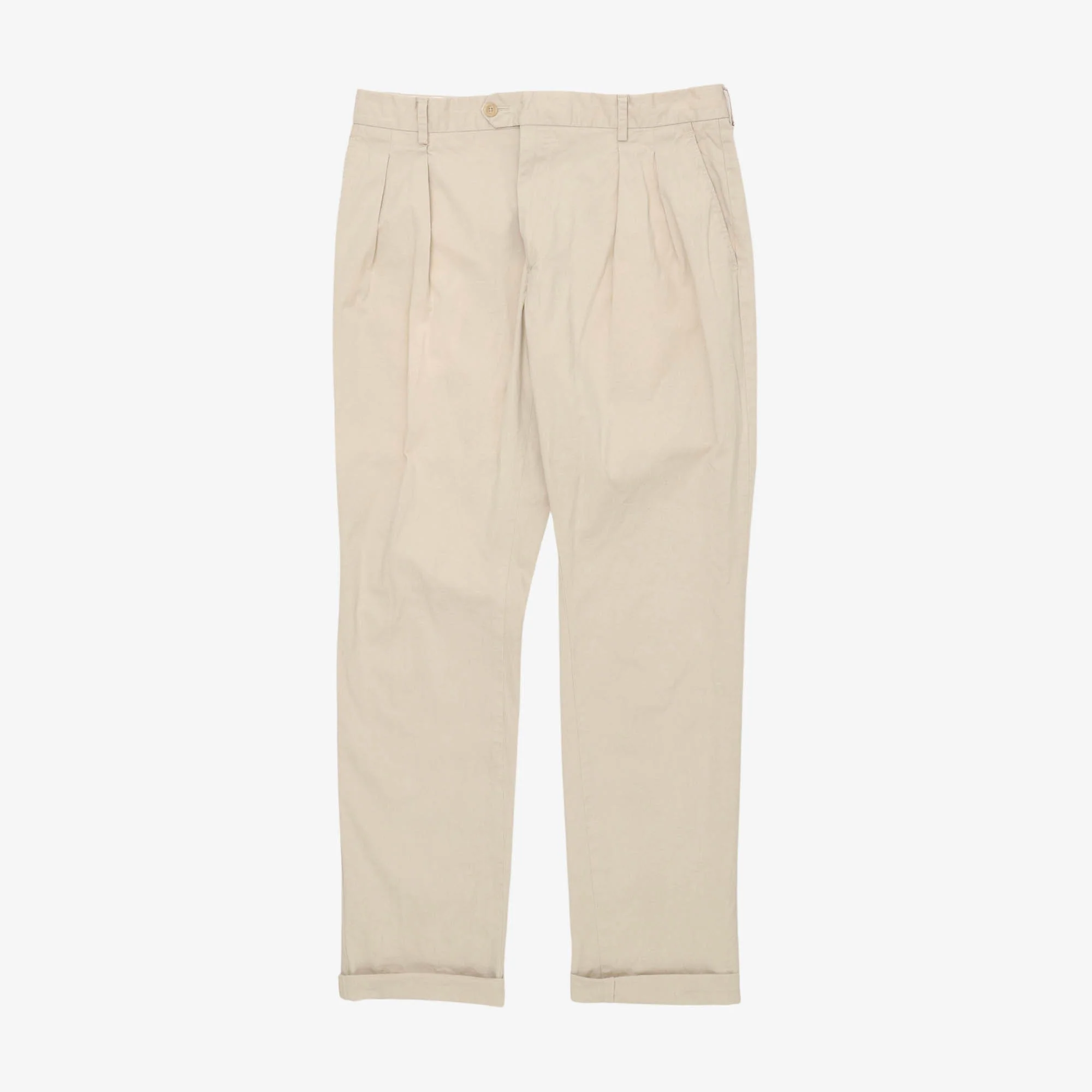 Flat Front Pleated Trousers (32W X 30L)