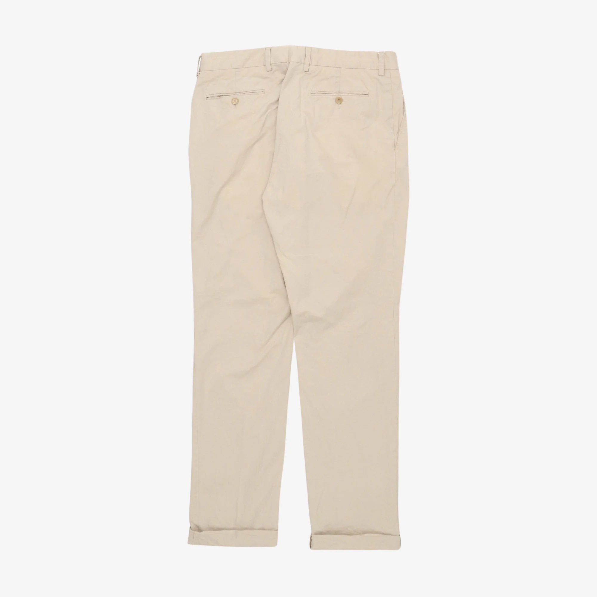 Flat Front Pleated Trousers (32W X 30L) - Image 2