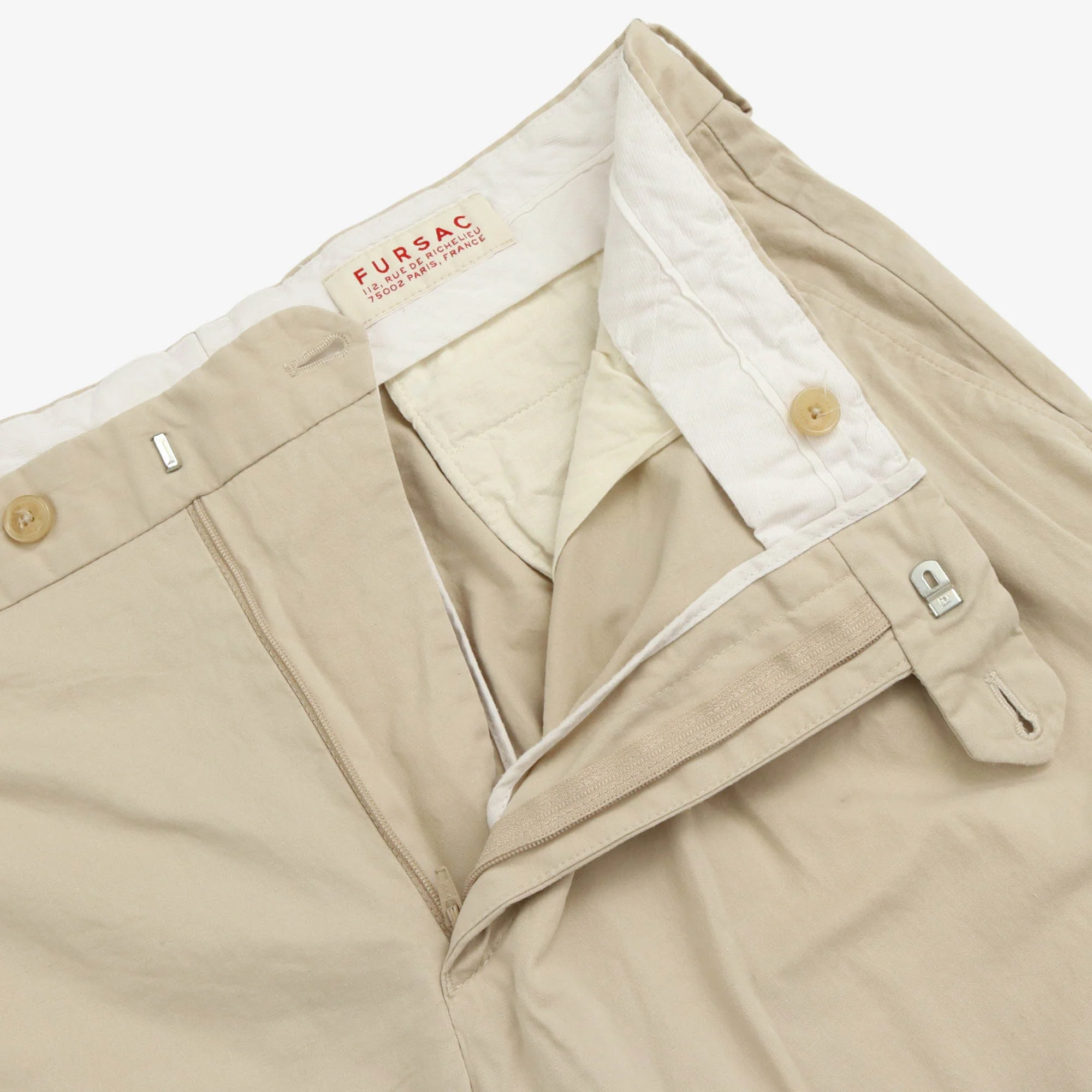 Flat Front Pleated Trousers (32W X 30L) - Image 5