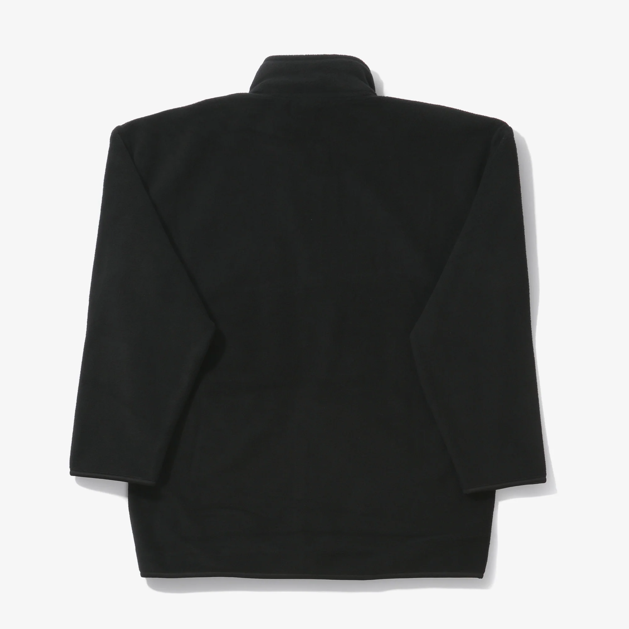 Fleece Zip Up Jacket - Black - Image 2