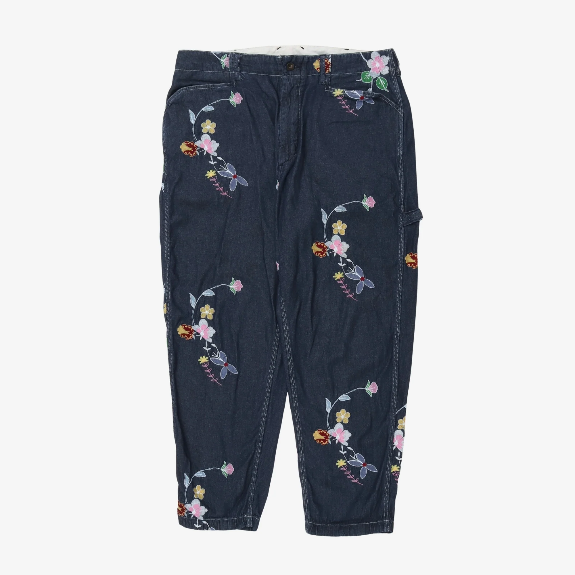 Floral Embroidered Painter Pants (34W x 27L)