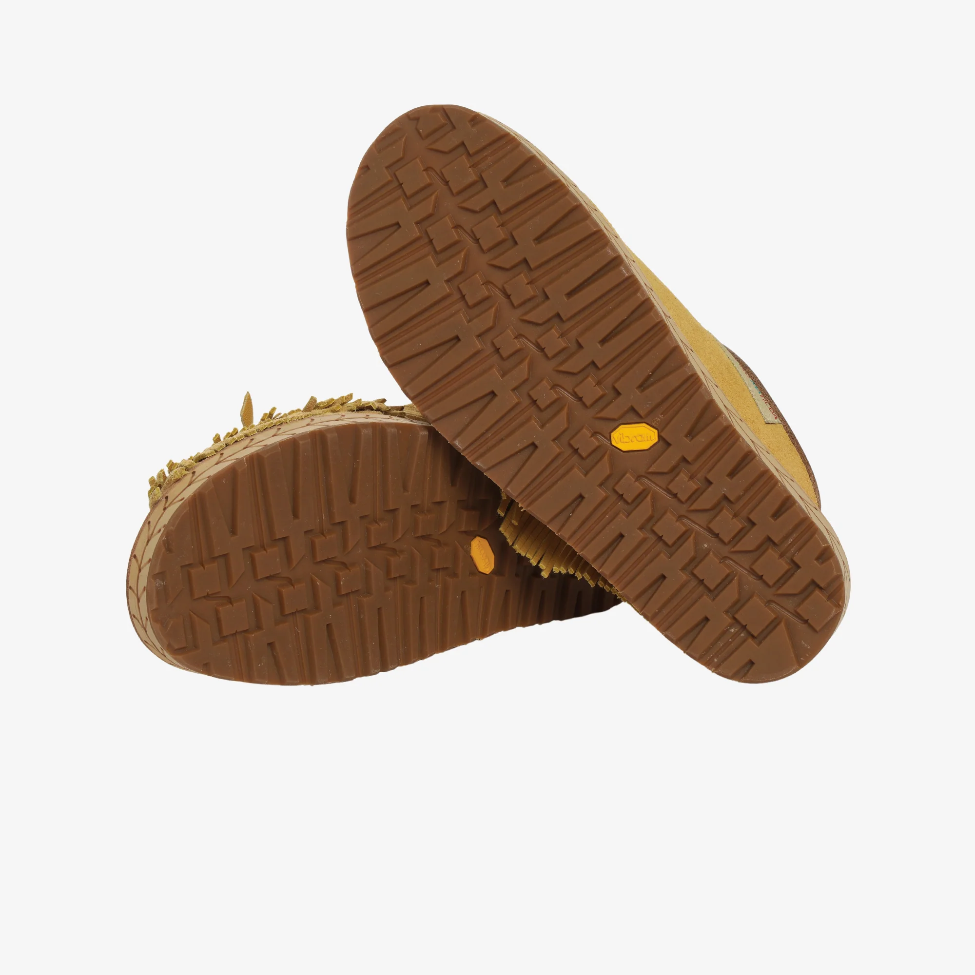Fringed Leather Trimmed Suede Sandals - Image 4