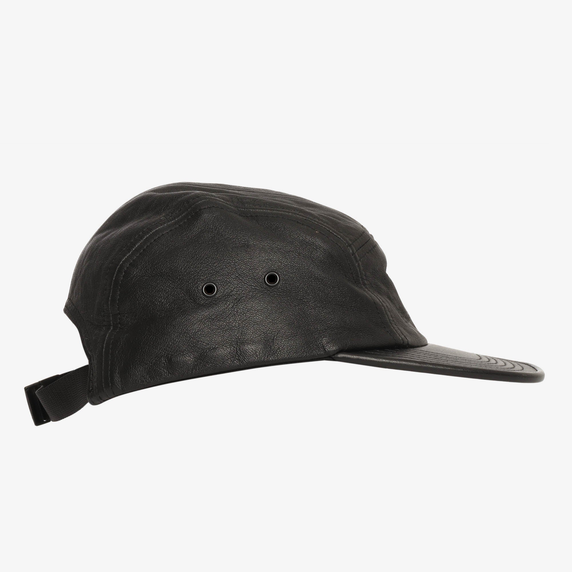 Genuine Leather Camp Cap - Image 2